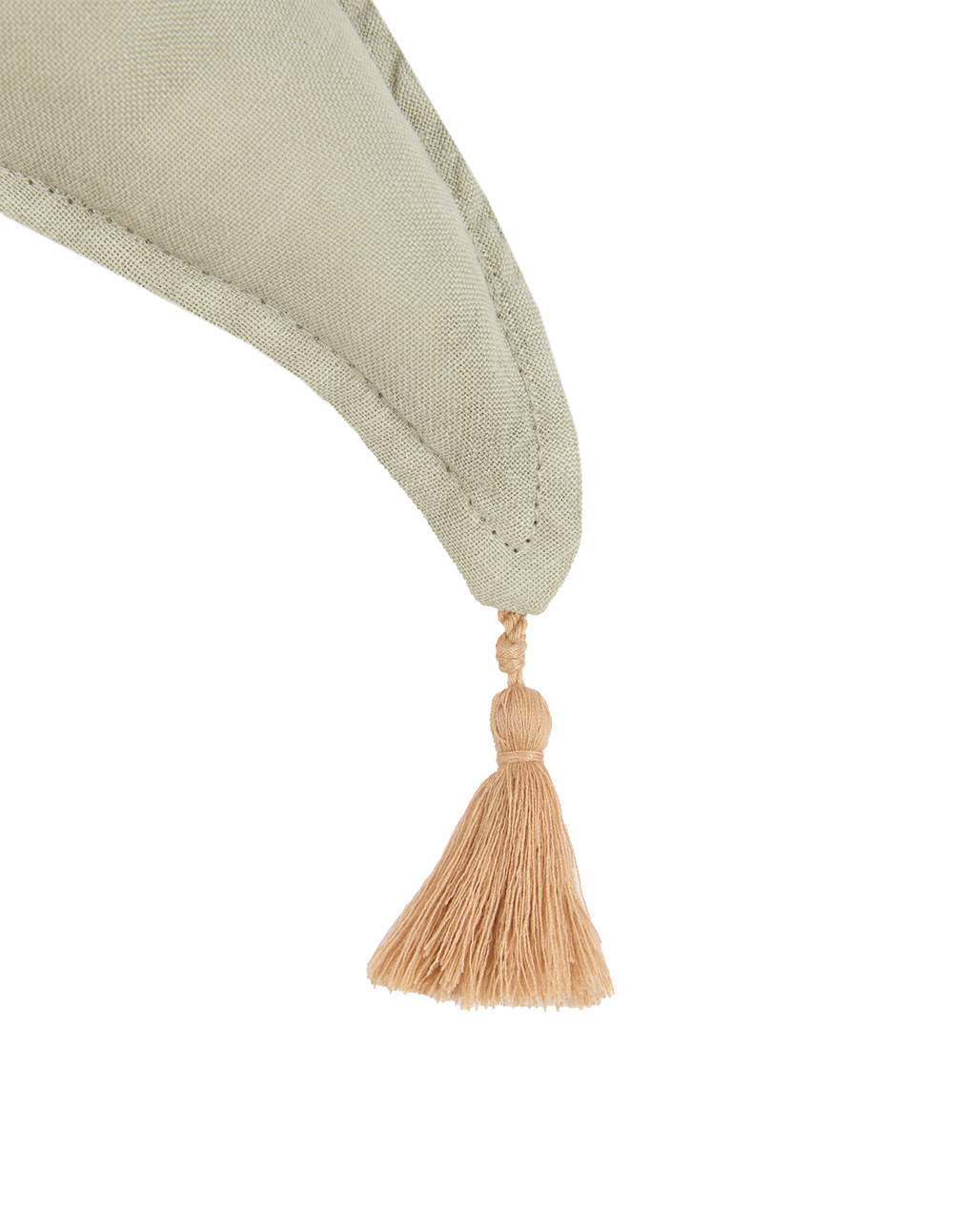 Coussin lune en lin français lavé L1N0