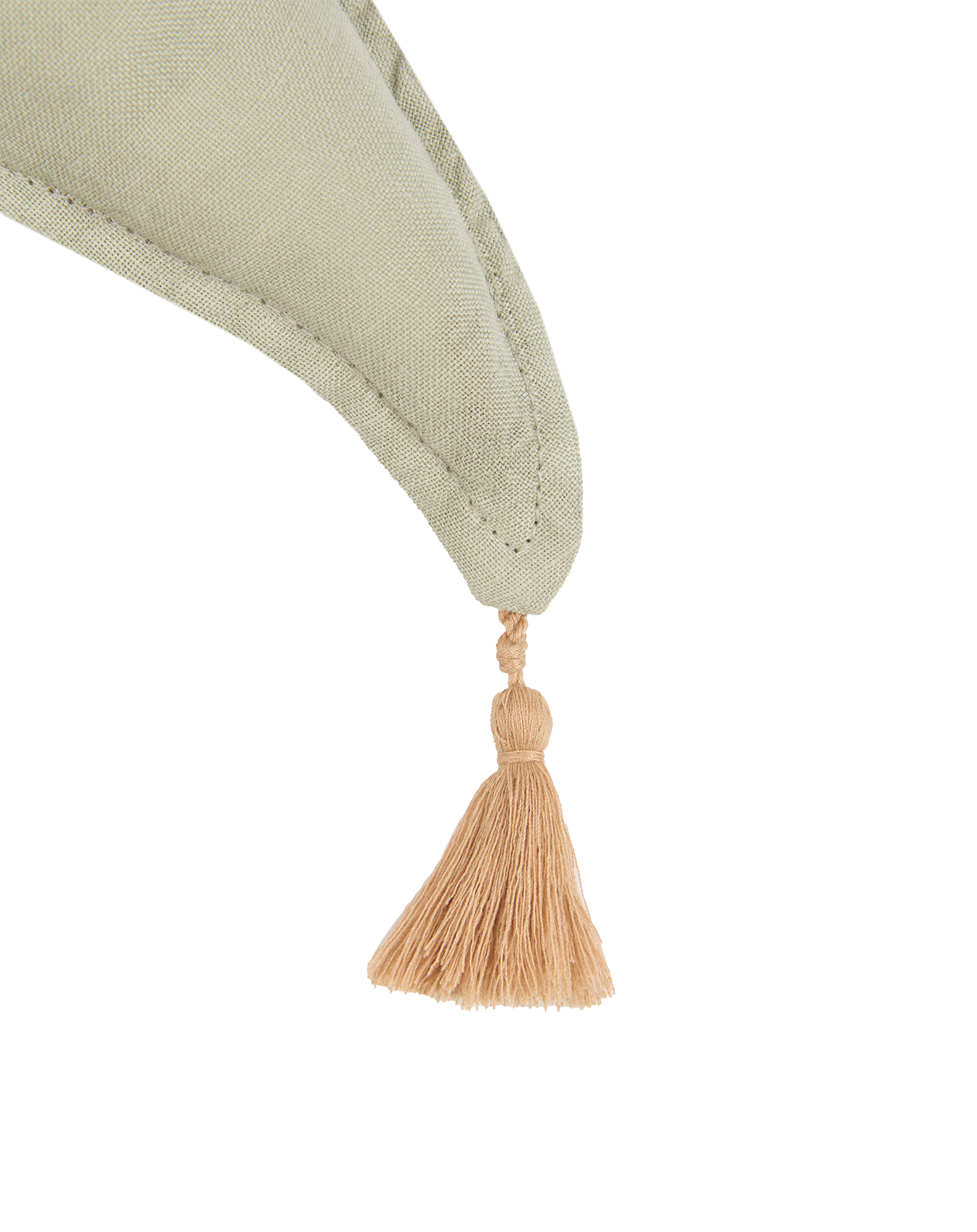 Moon cushion in washed French linen L1N0