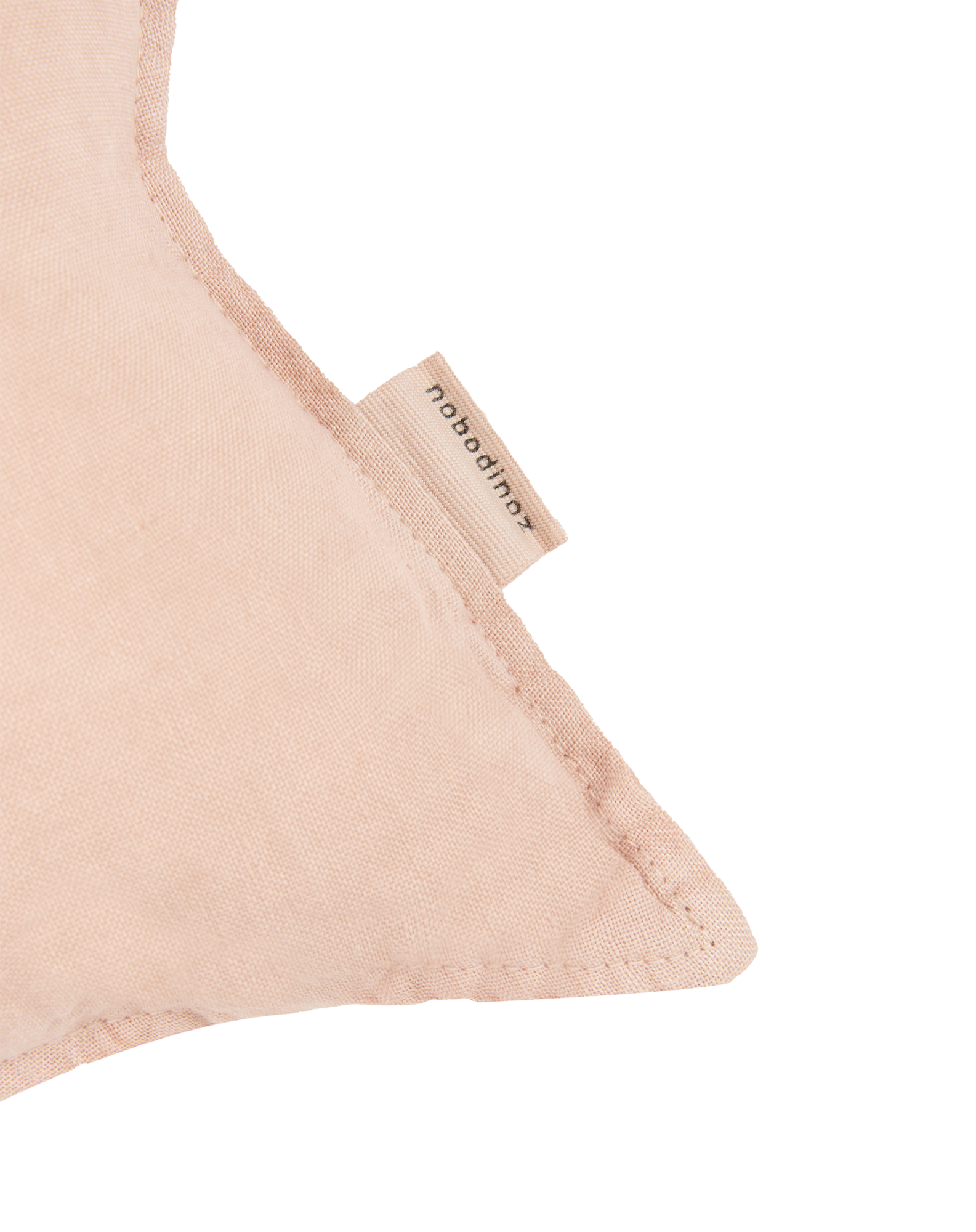 Star cushion in washed French linen L1N0