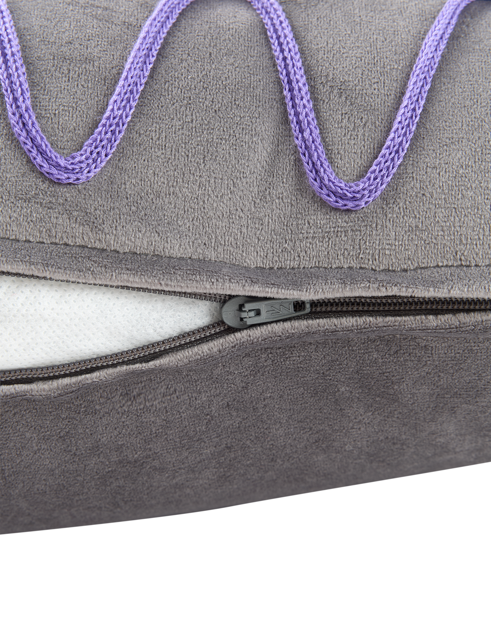 Coussin brodé Rita Eco-velours