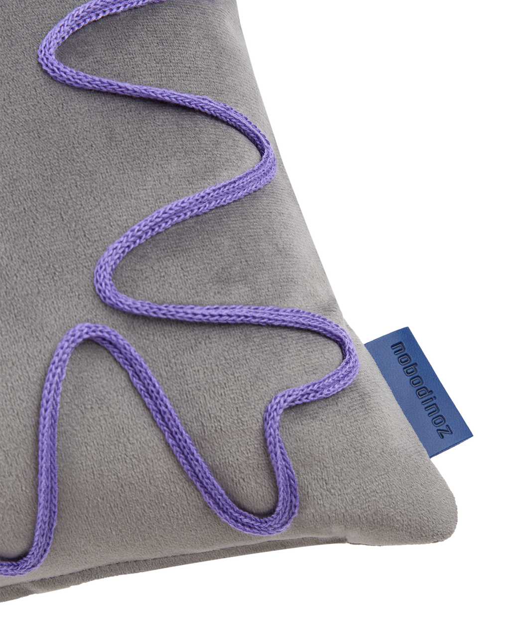 Coussin brodé Rita Eco-velours