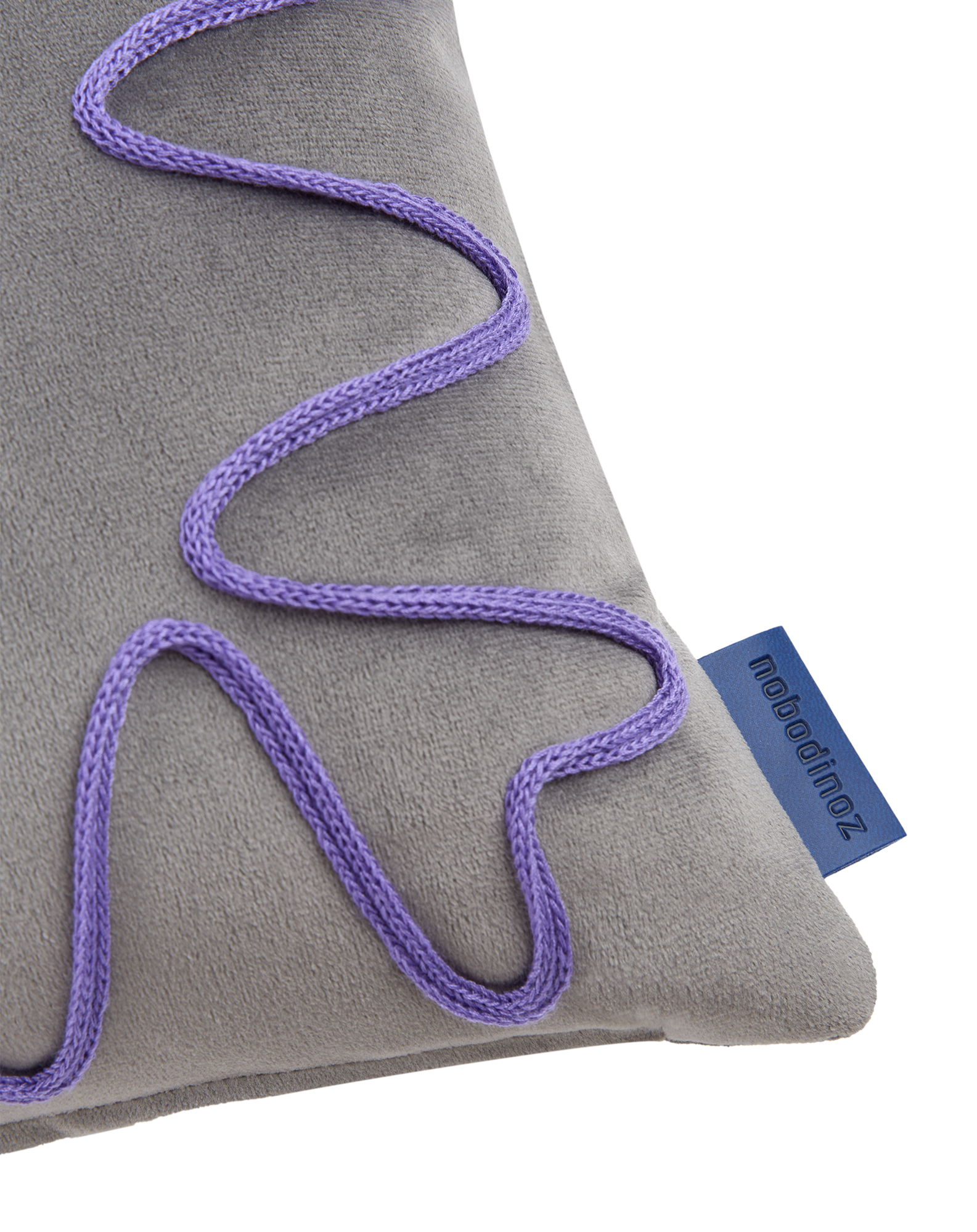 Coussin brodé Rita Eco-velours
