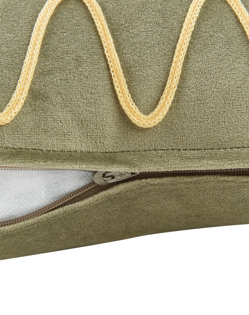 Embroidered cushion Rita Eco-velvet