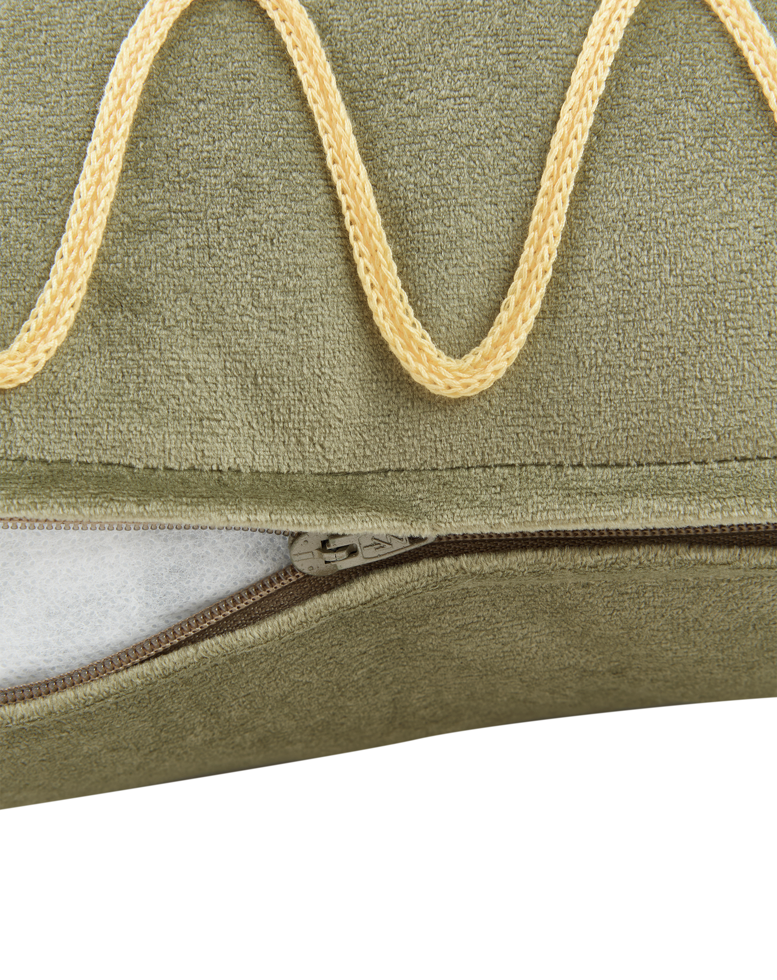Embroidered cushion Rita Eco-velvet