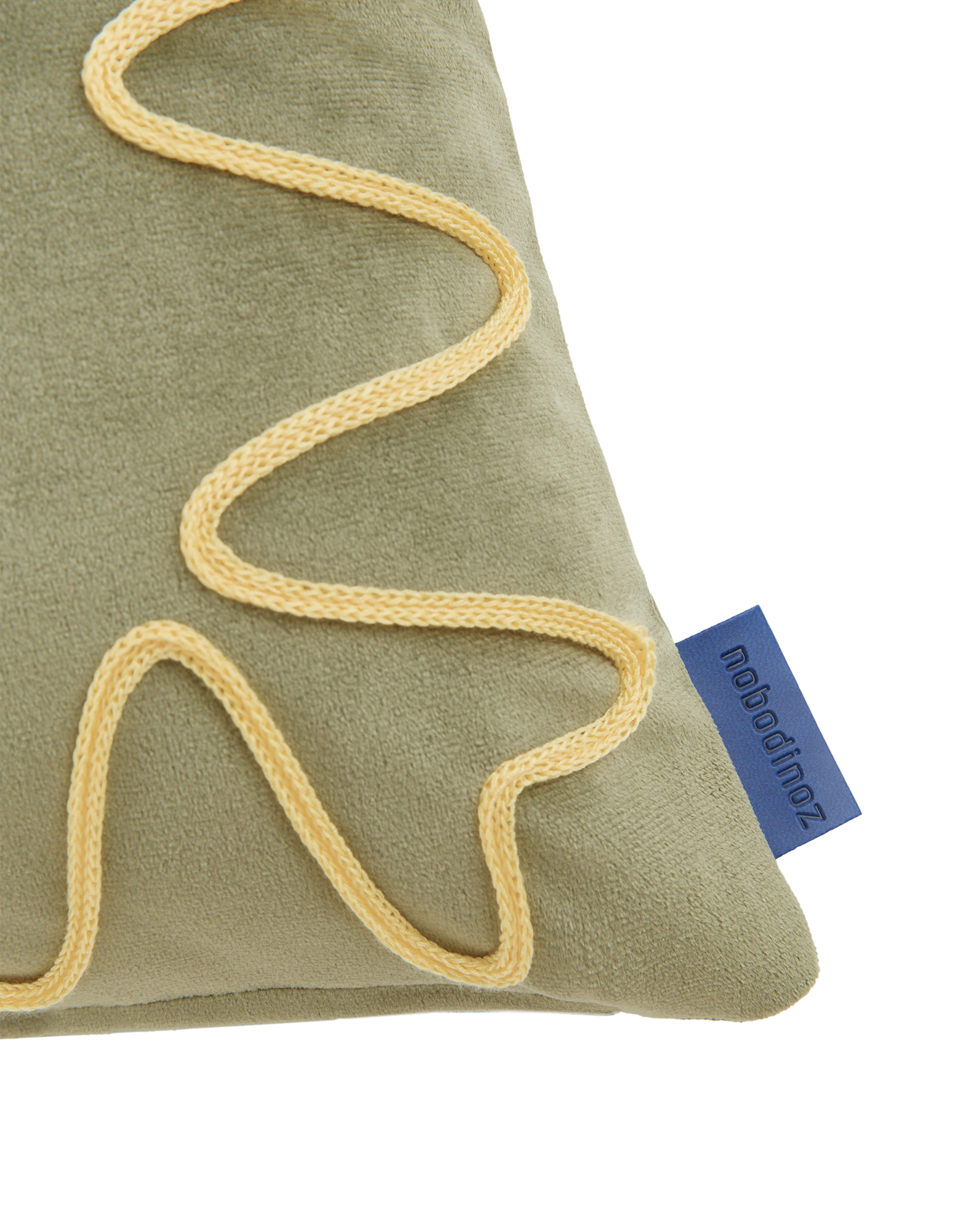 Embroidered cushion Rita Eco-velvet