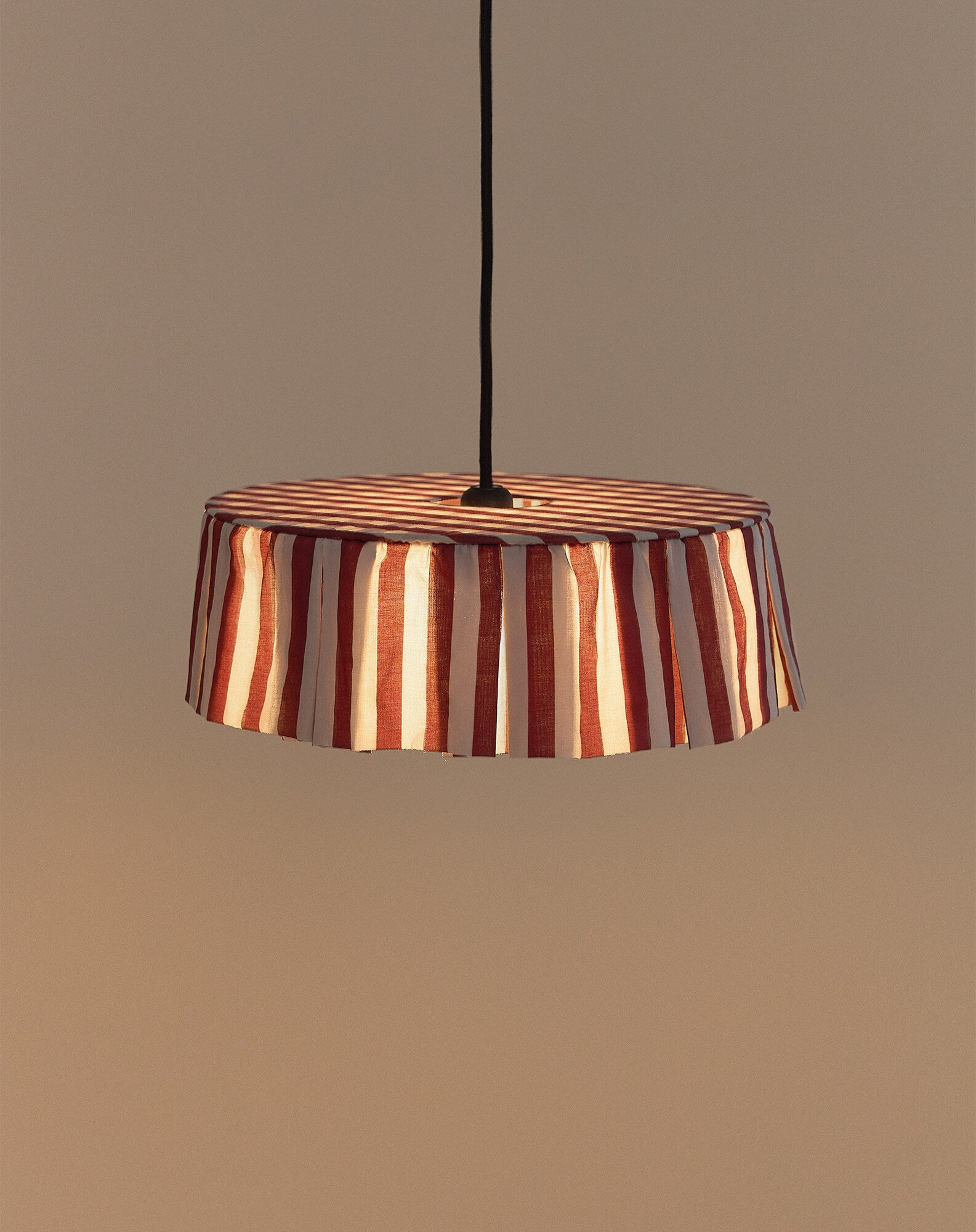Abat-jour pour suspension en voile de coton diam. 40 cm - Vibes