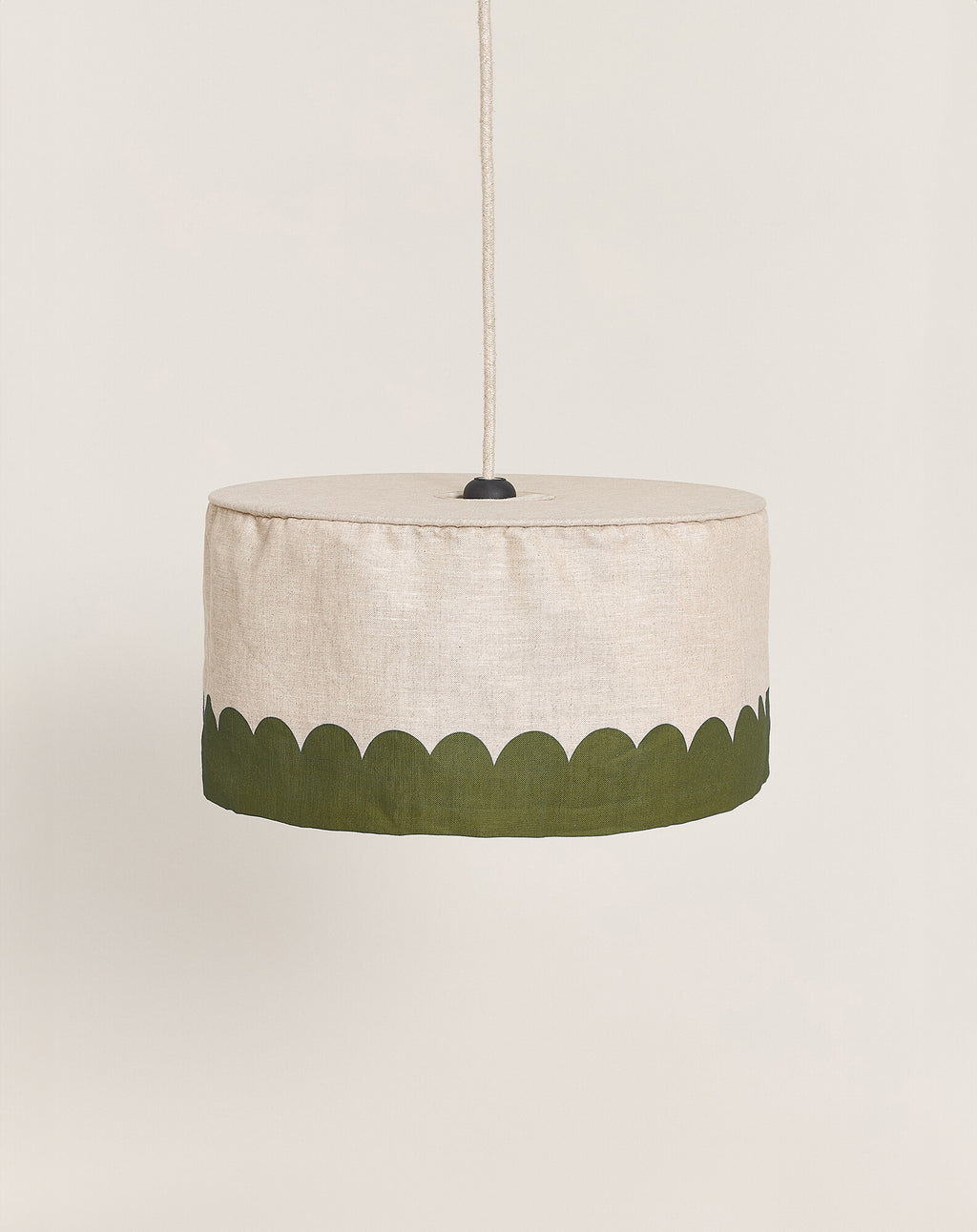 Abat-jour pour suspension en lin français diam. 40 cm - Vibes