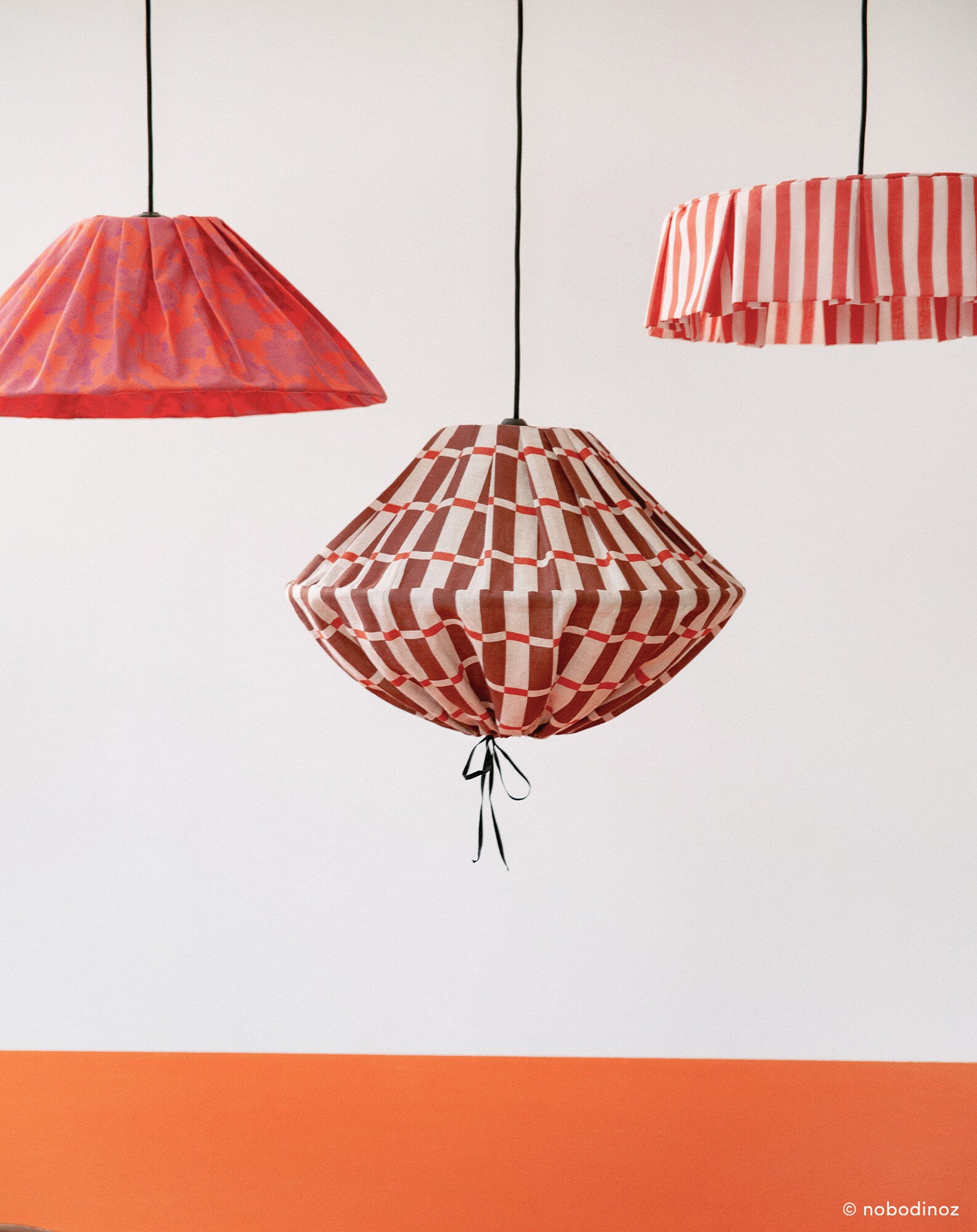 Abat-jour pour suspension en voile de coton diam. 40 cm - Vibes