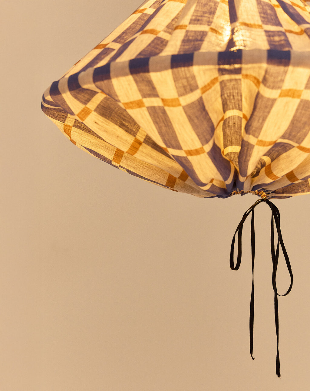 Linen pendant lampshade diam. 50cm Yumi