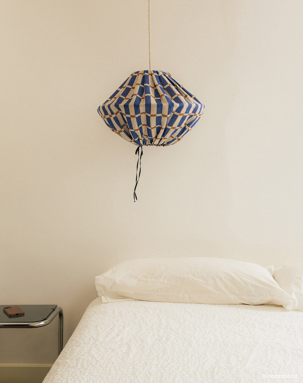 Linen pendant lampshade diam. 50cm Yumi