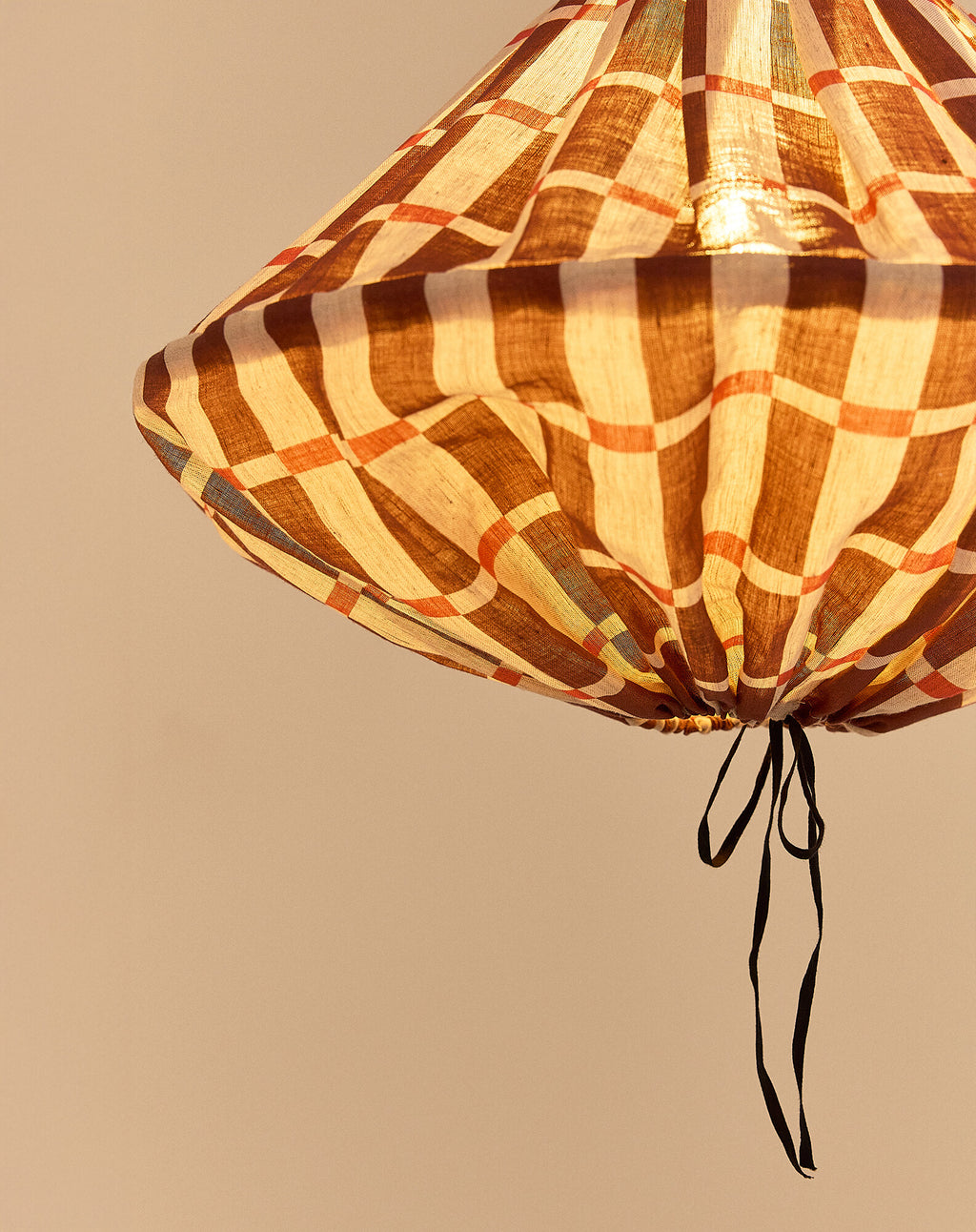 Linen pendant lampshade diam. 50cm Yumi