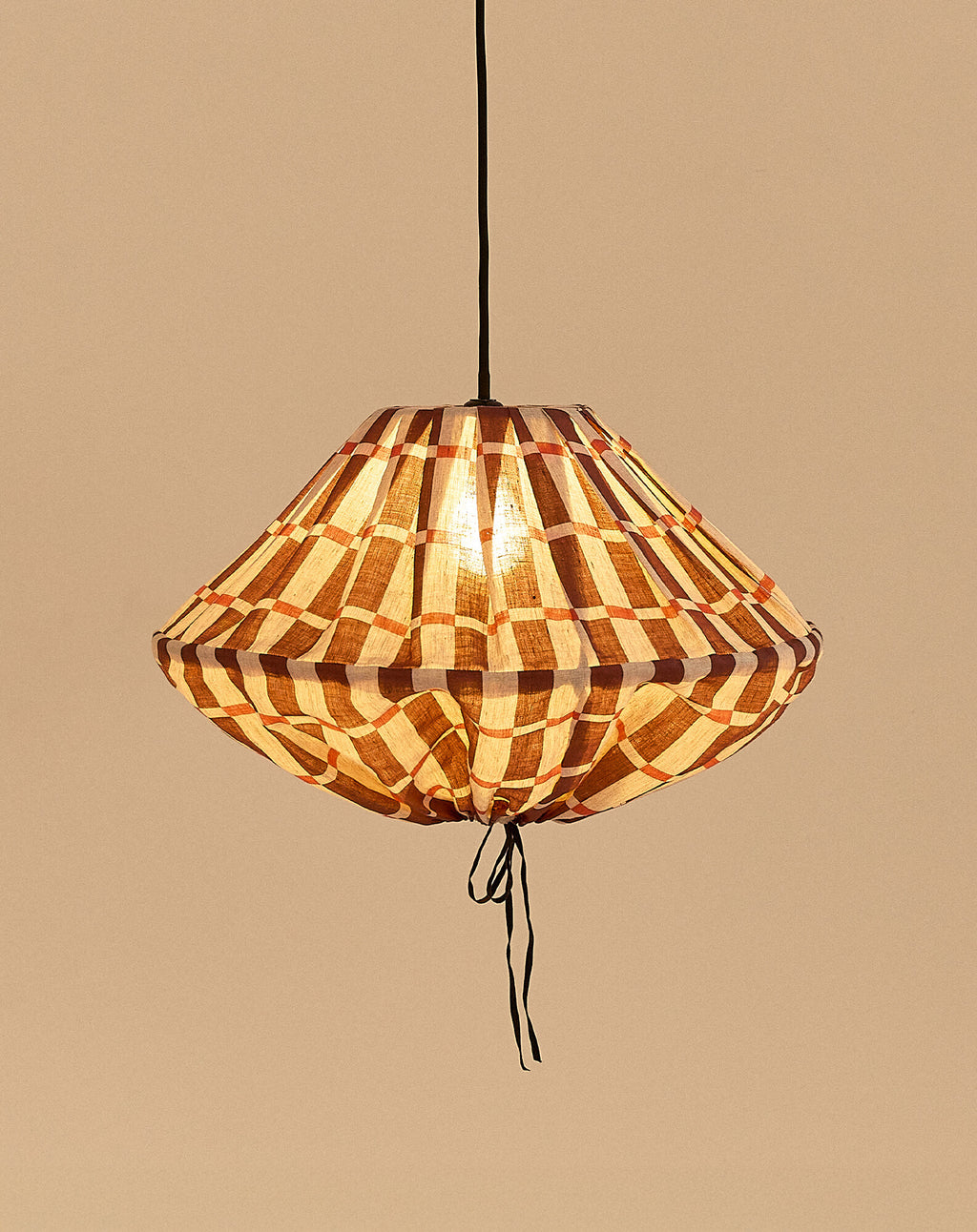 Linen pendant lampshade diam. 50cm Yumi
