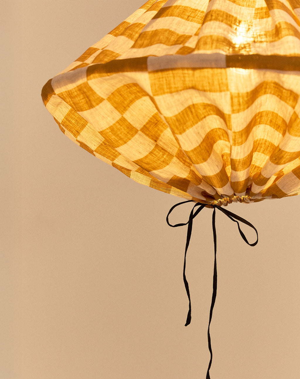 Linen pendant lampshade diam. 50cm Yumi