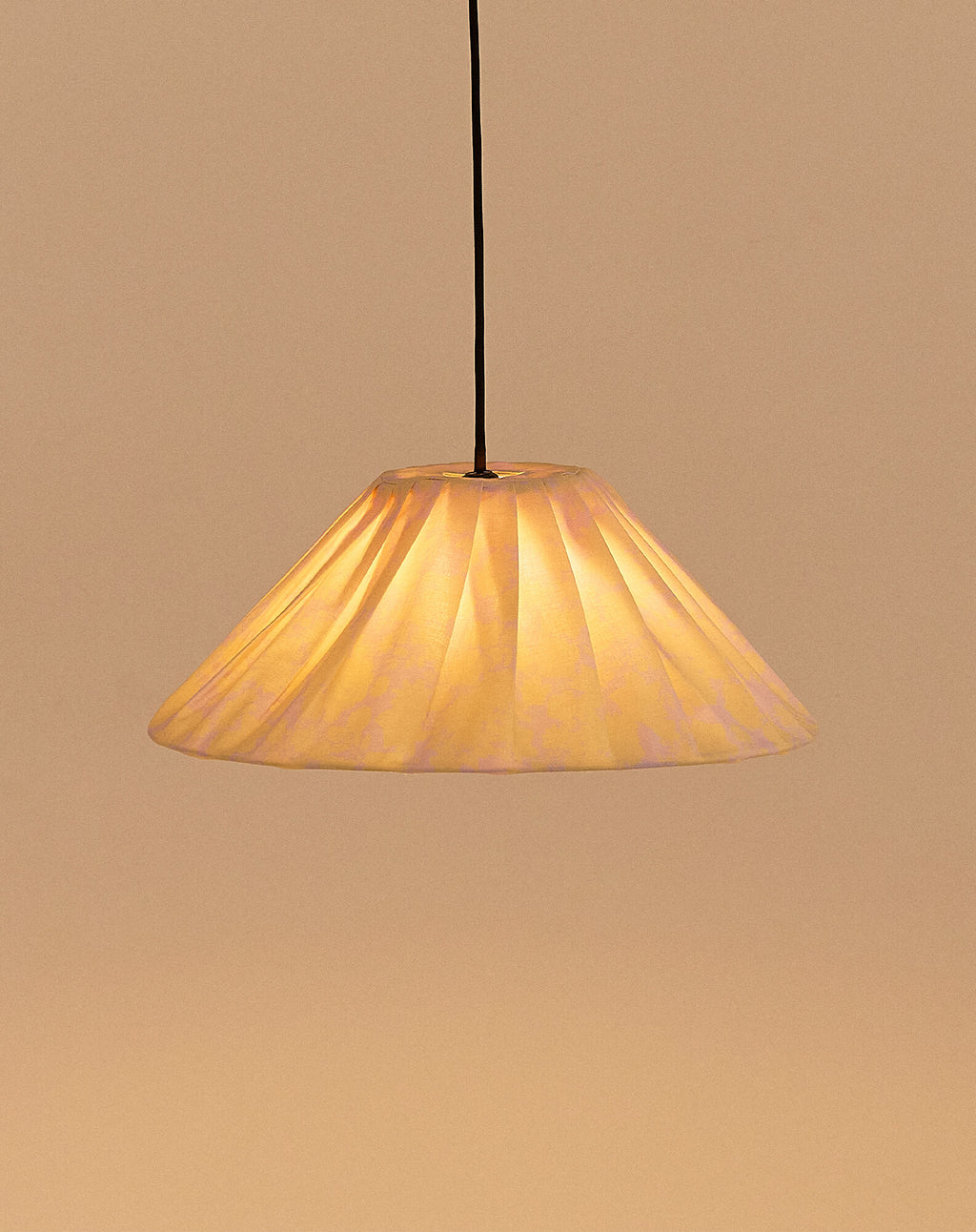 Pleated pendant lampshade diam. 50cm Ava