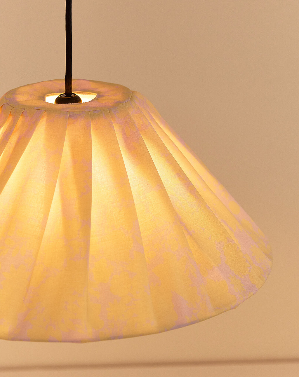 Pleated pendant lampshade diam. 50cm Ava