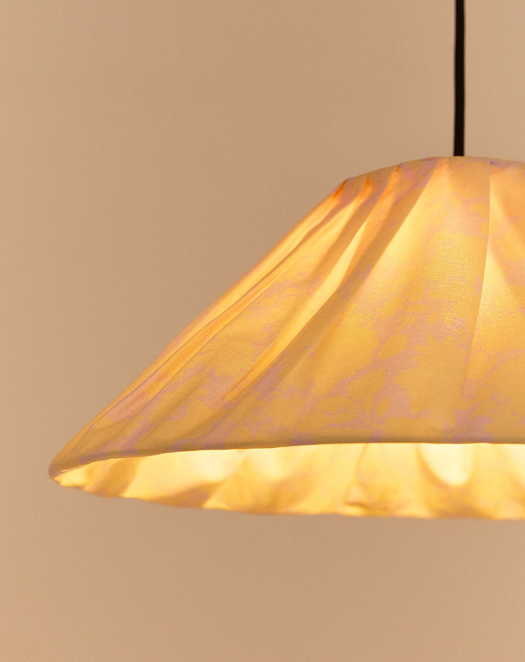 Pleated pendant lampshade diam. 50cm Ava