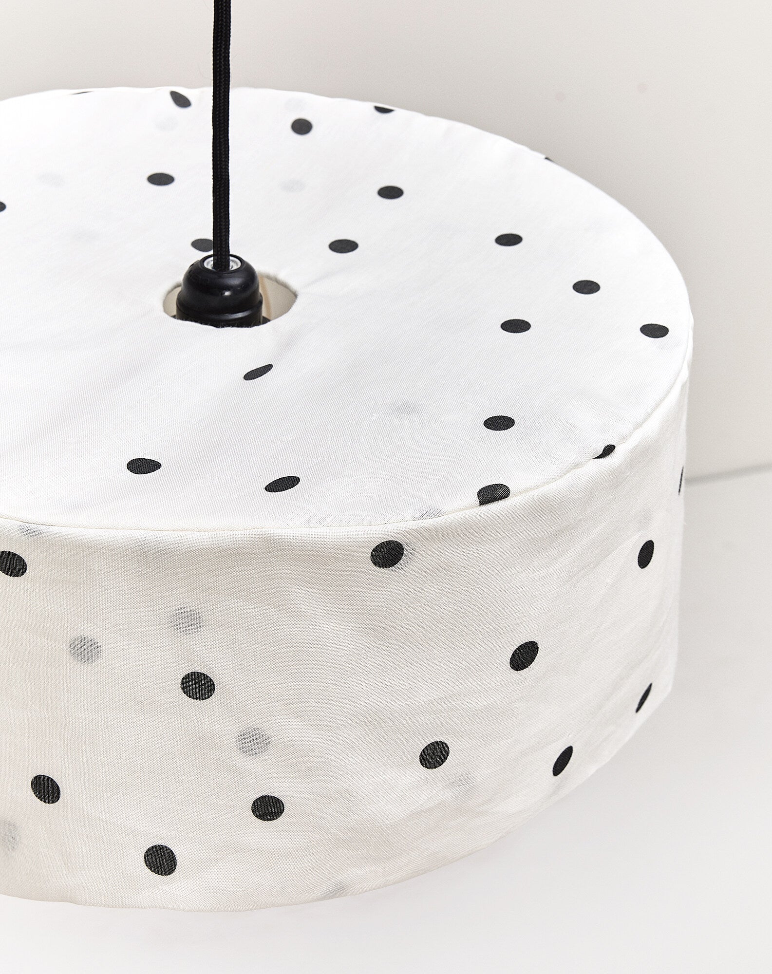 Abat-jour pour suspension en lin français diam. 40 cm - Vibes
