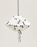 Abat-jour pour suspension en lin français diam. 50cm Yumi