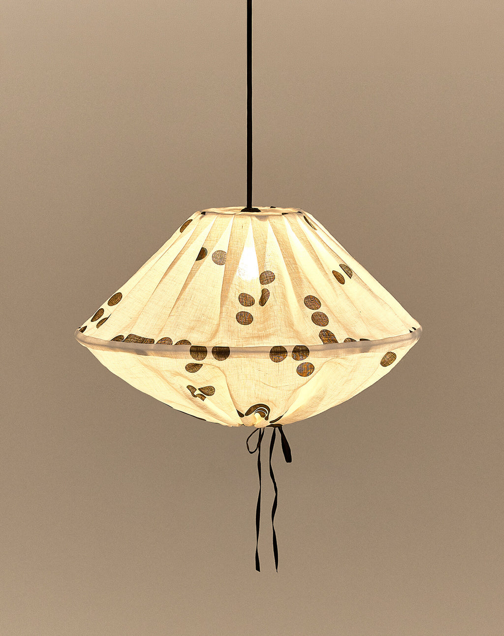 Linen pendant lampshade diam. 50cm Yumi