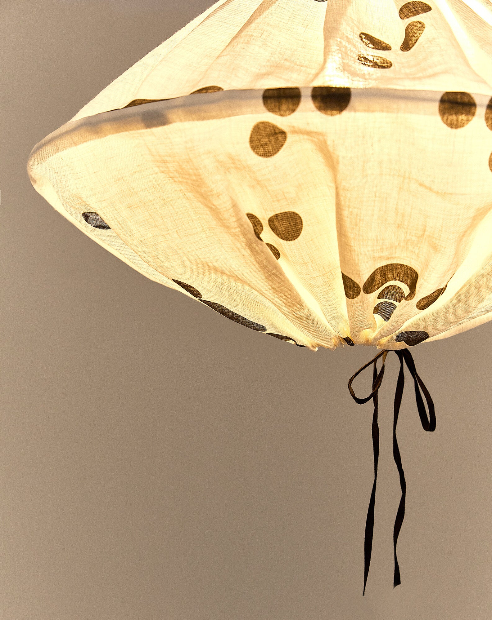 Linen pendant lampshade diam. 50cm Yumi
