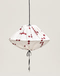 Abat-jour pour suspension en lin français diam. 50cm Yumi