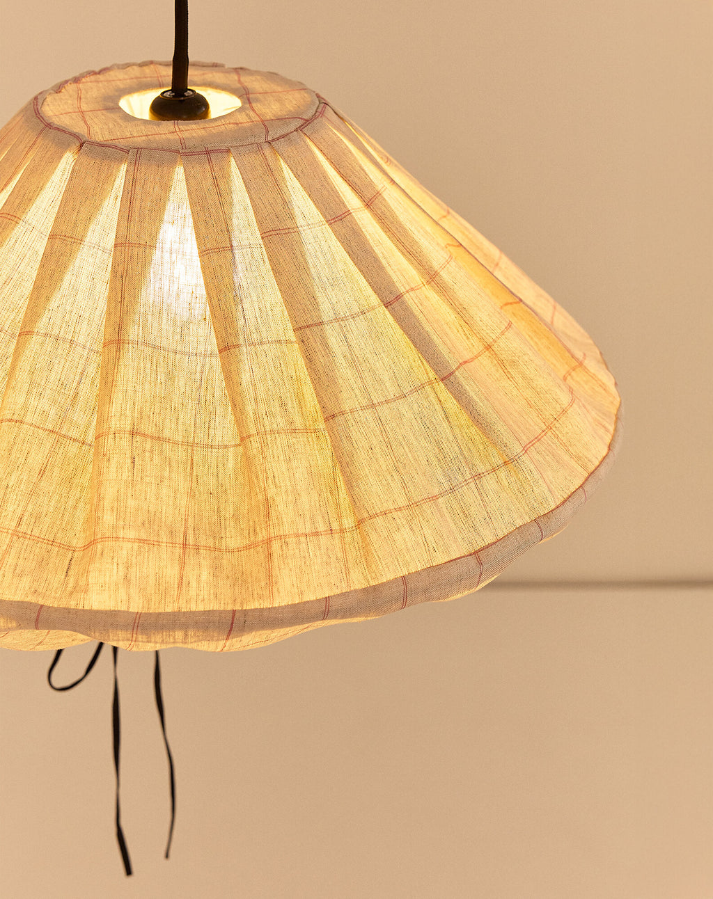 Linen pendant lampshade diam. 50cm Yumi