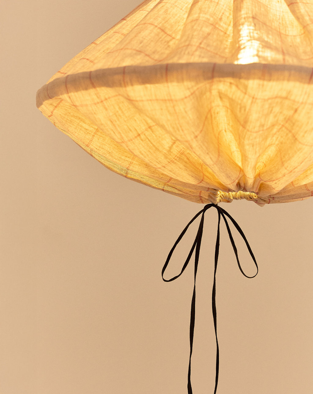 Linen pendant lampshade diam. 50cm Yumi