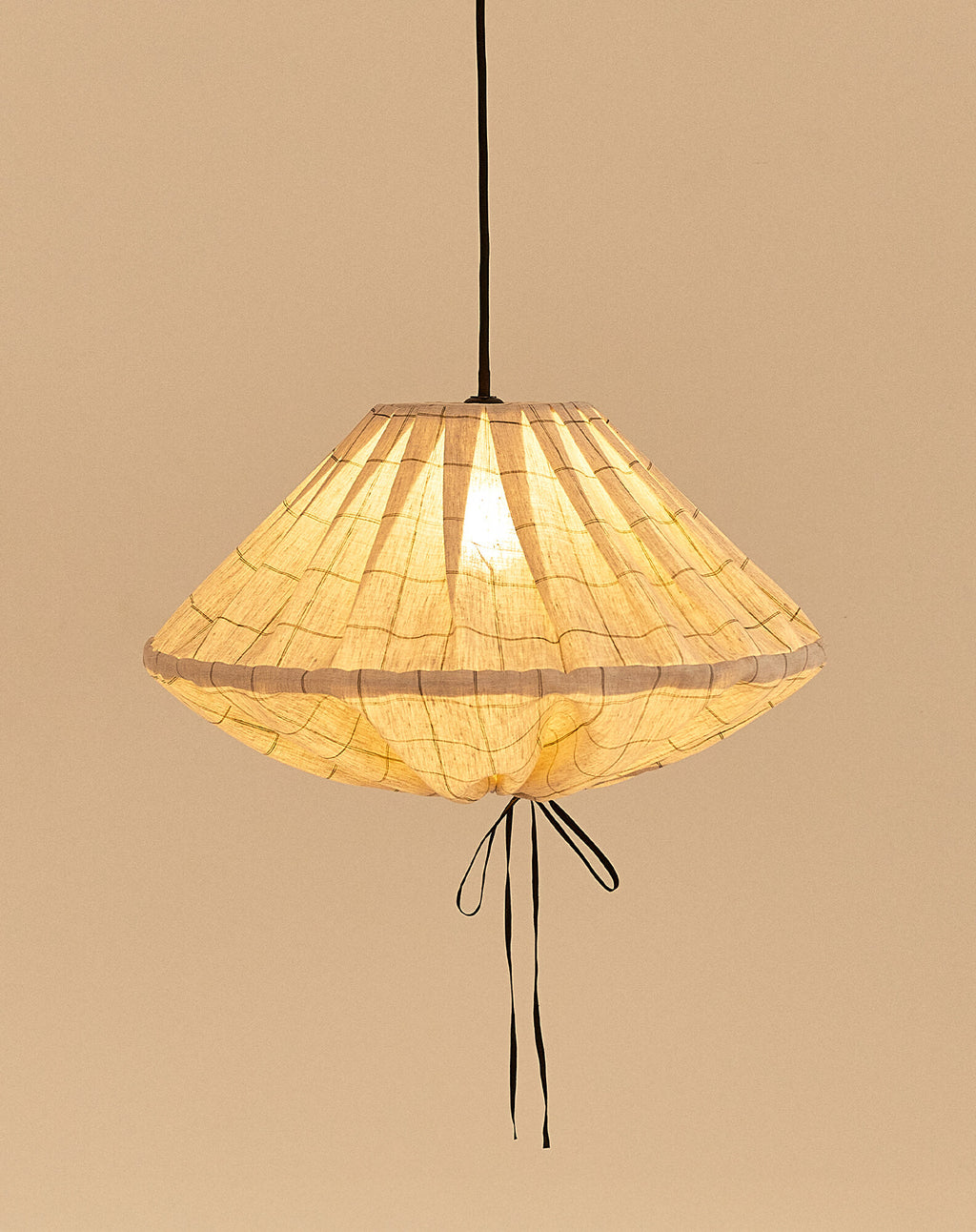 Linen pendant lampshade diam. 50cm Yumi