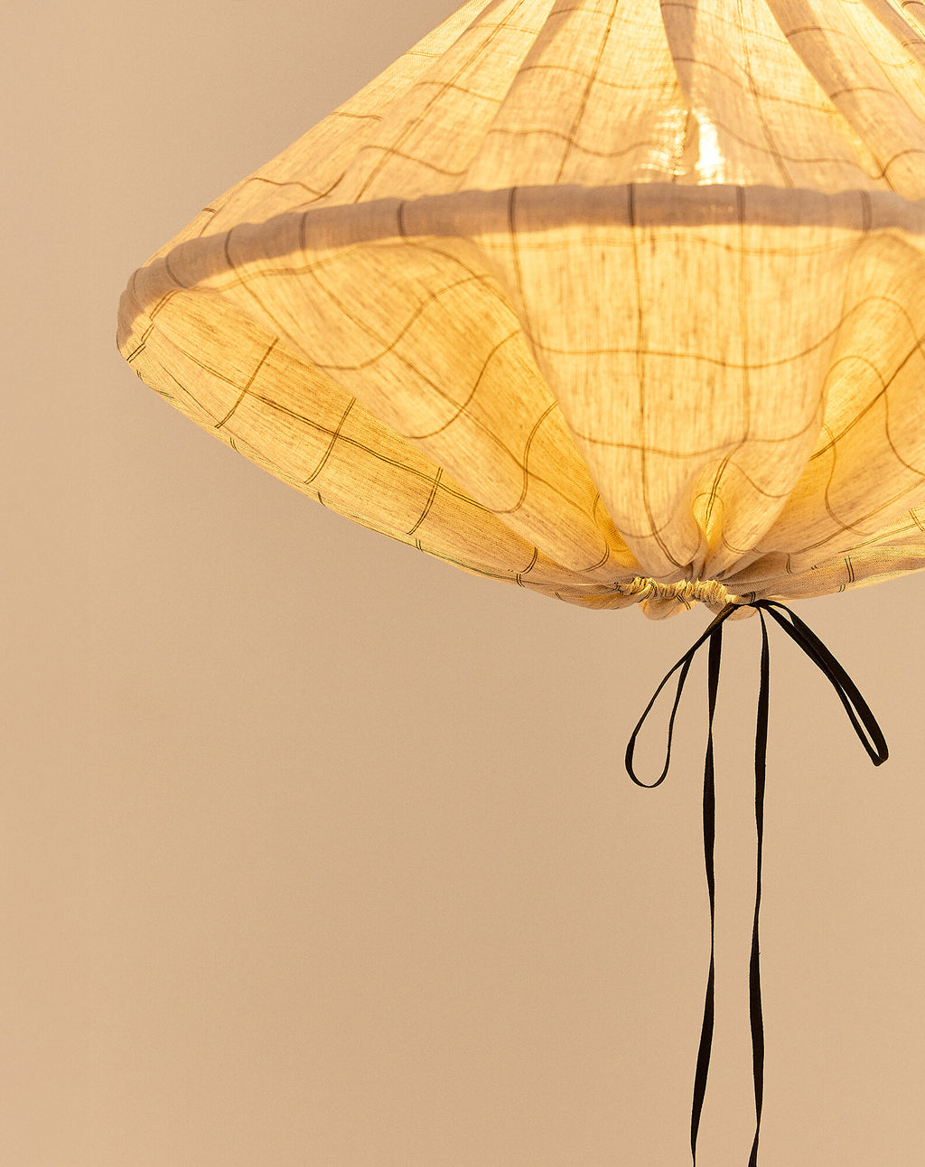 Linen pendant lampshade diam. 50cm Yumi