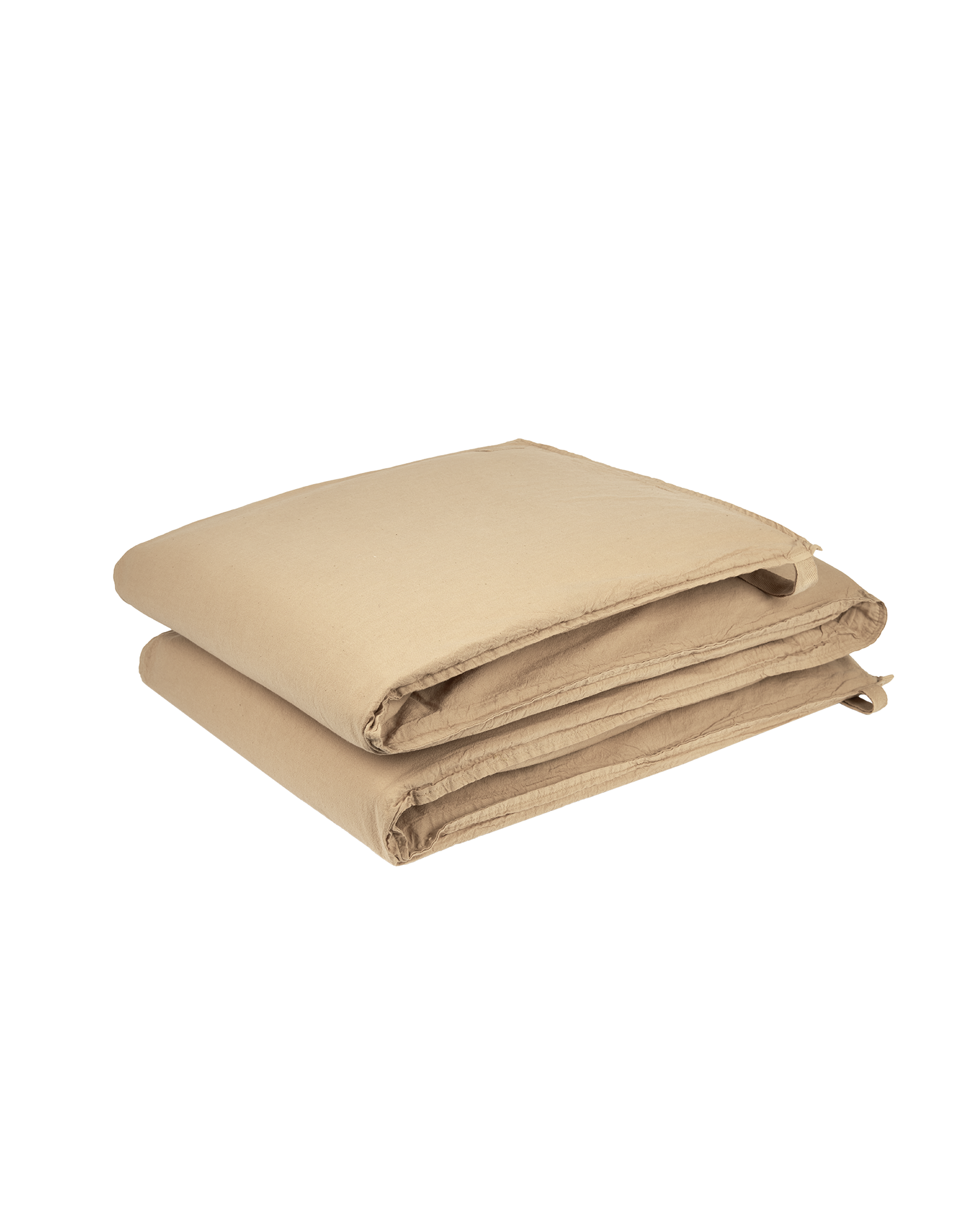 Zipped cot bumper in washed cotton Wabi-Sabi