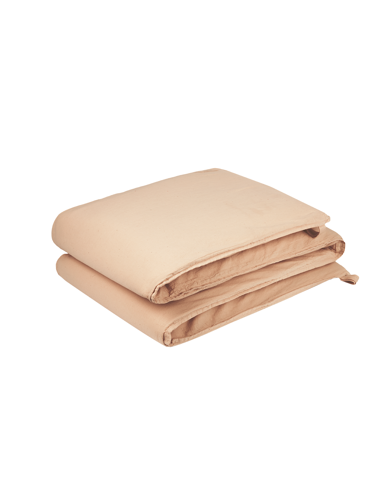 Zipped cot bumper in washed cotton Wabi-Sabi