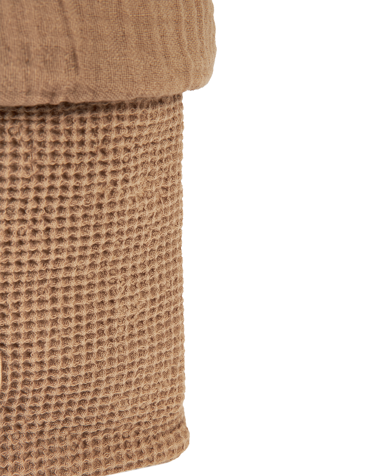 Storage basket in washed cotton Wabi-Sabi