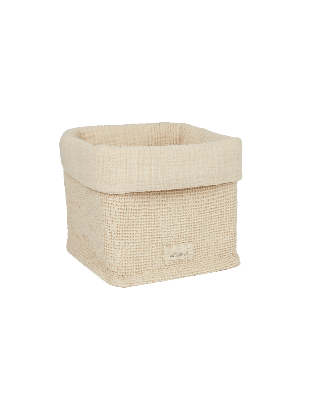 Panier de rangement en coton lavé Wabi-Sabi