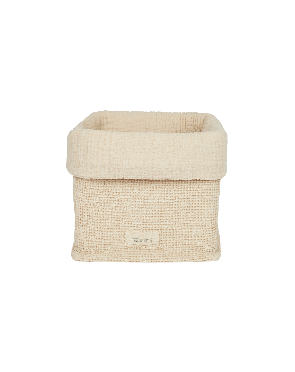 Panier de rangement en coton lavé Wabi-Sabi