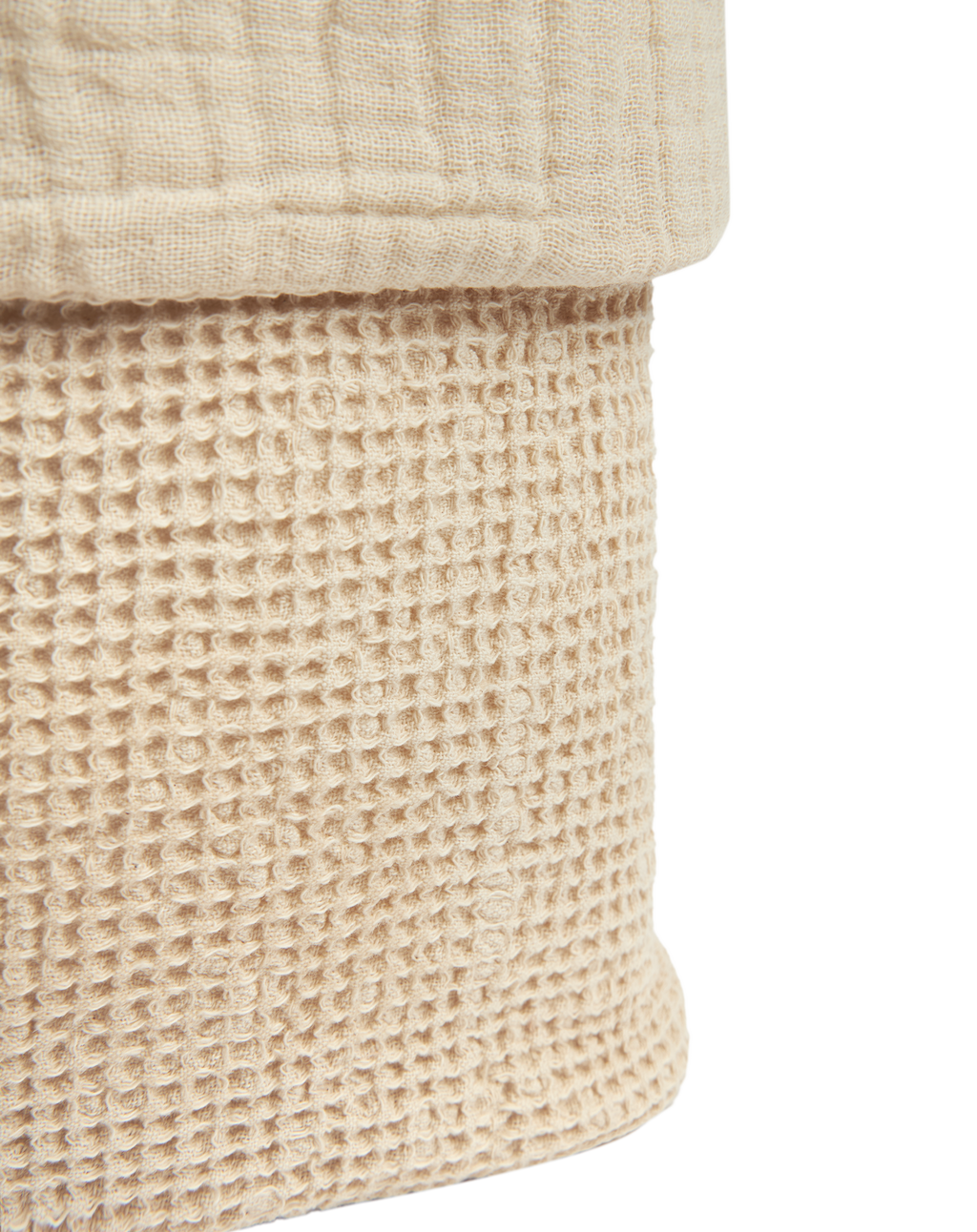 Panier de rangement en coton lavé Wabi-Sabi