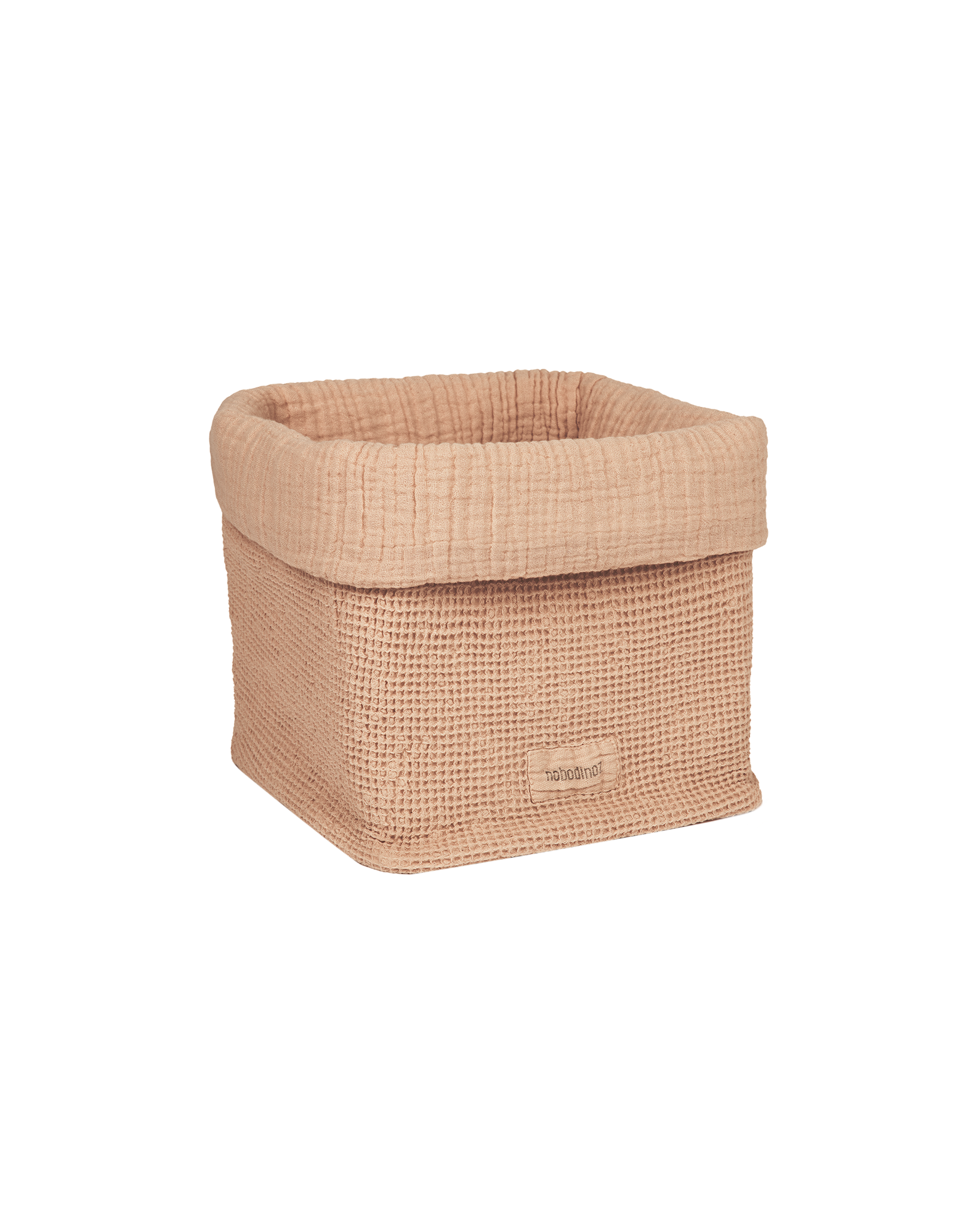 Storage basket in washed cotton Wabi-Sabi