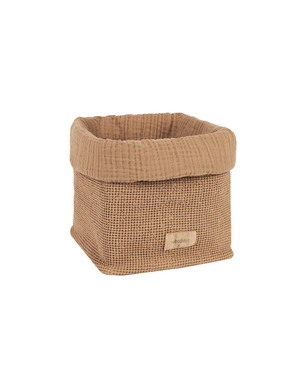 Storage basket in washed cotton Wabi-Sabi