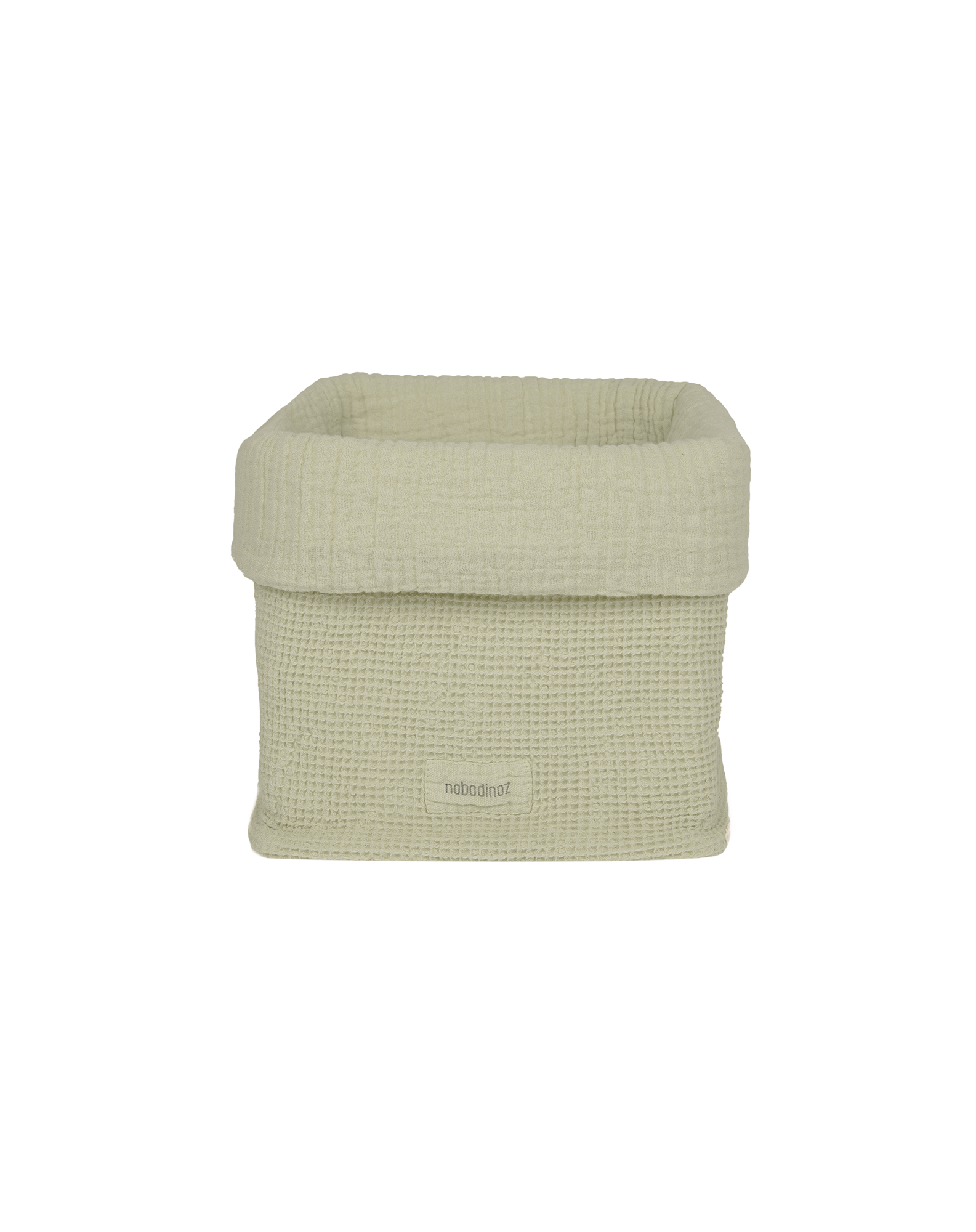 Storage basket in washed cotton Wabi-Sabi