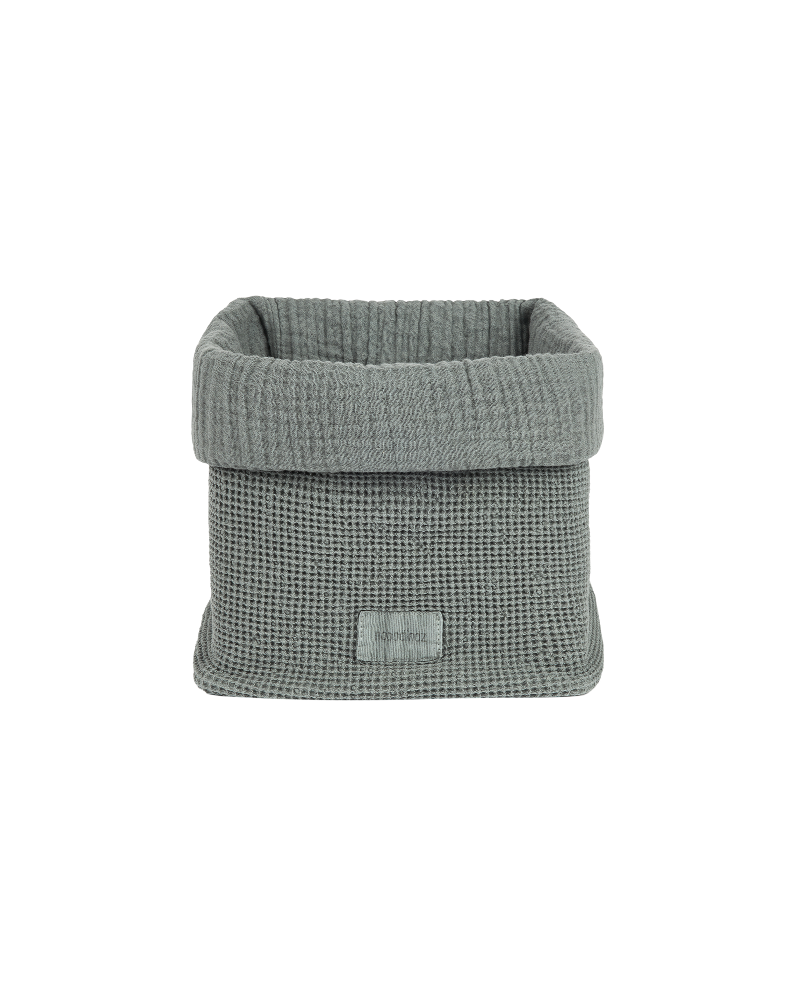 Storage basket in washed cotton Wabi-Sabi