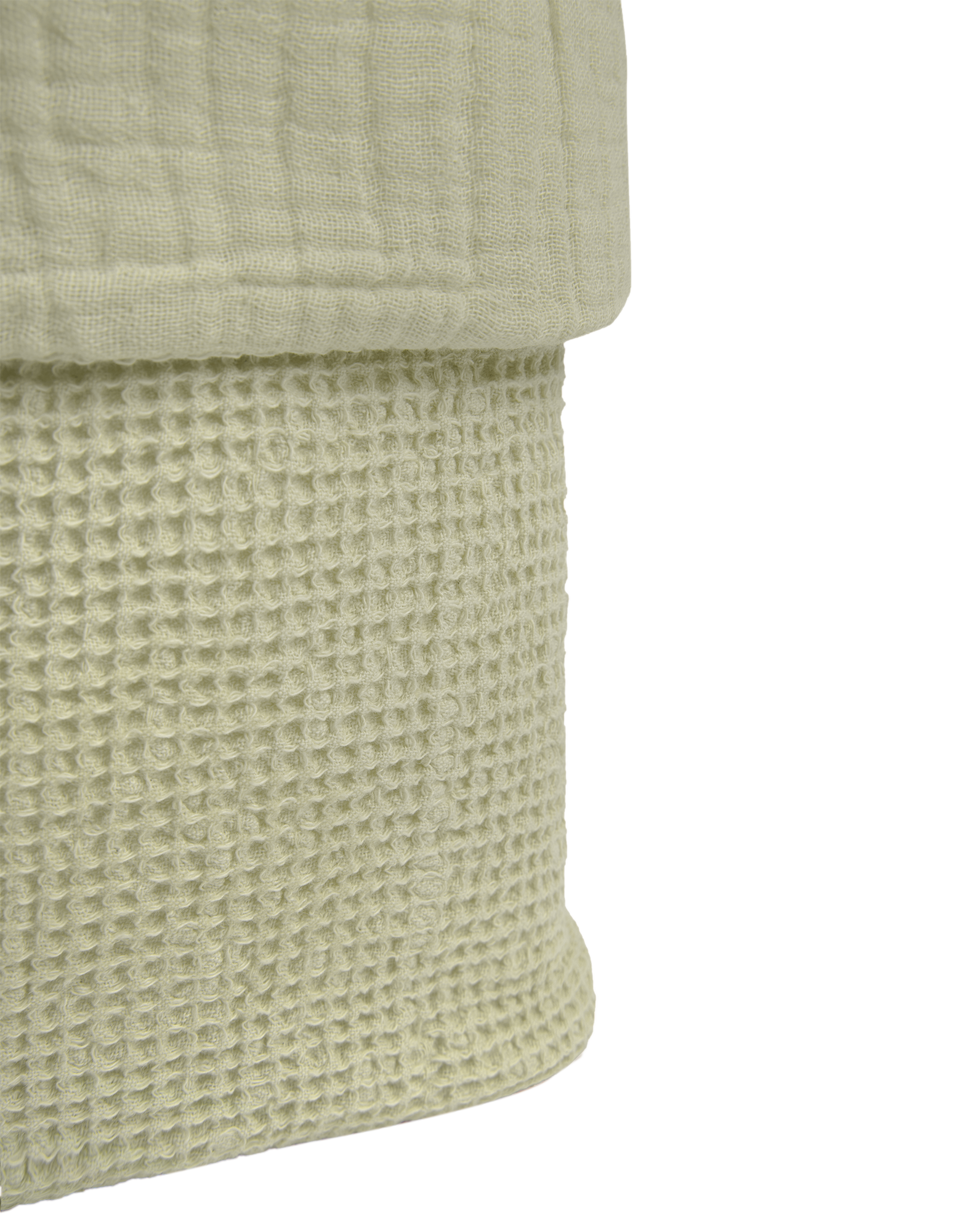 Storage basket in washed cotton Wabi-Sabi