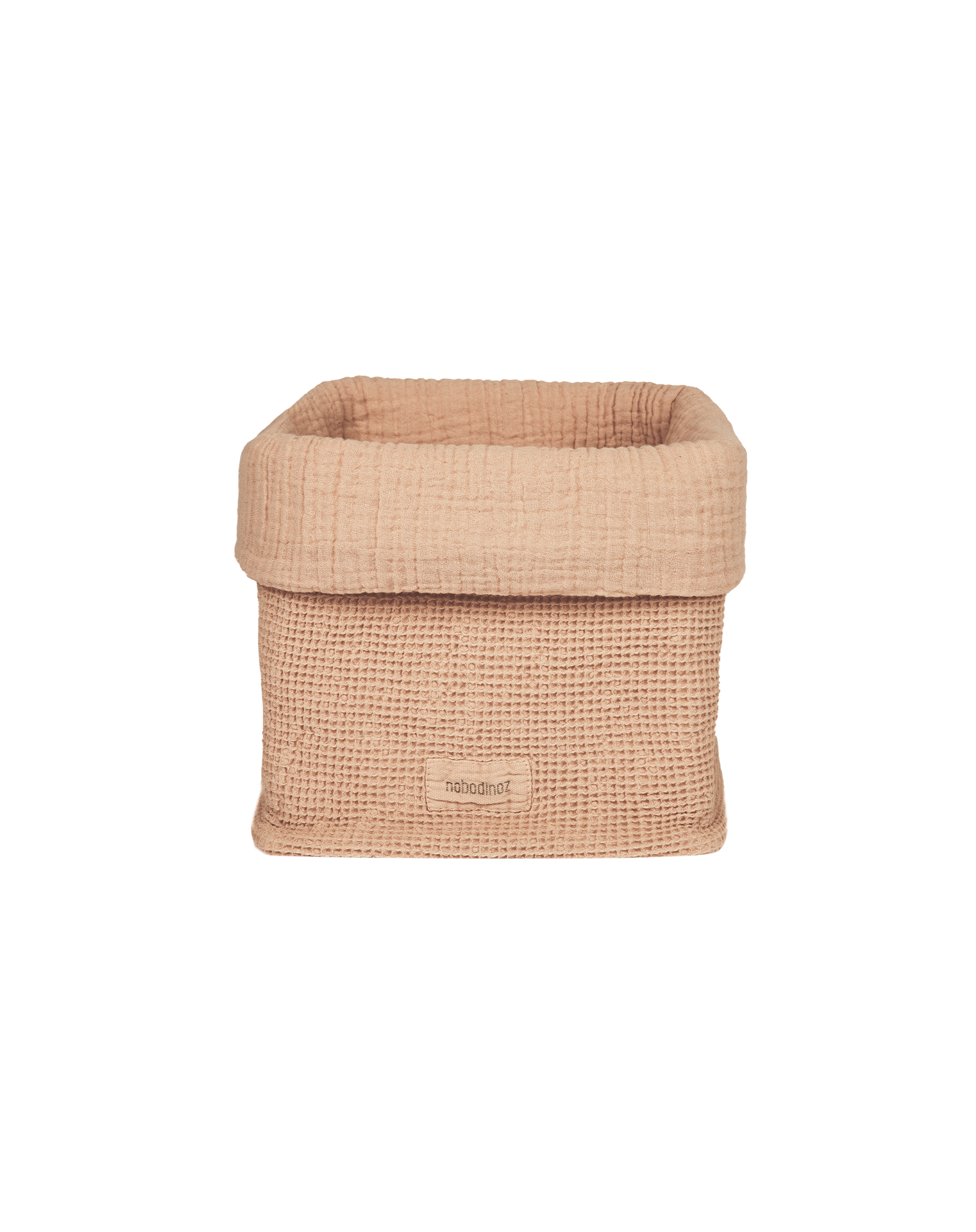 Storage basket in washed cotton Wabi-Sabi