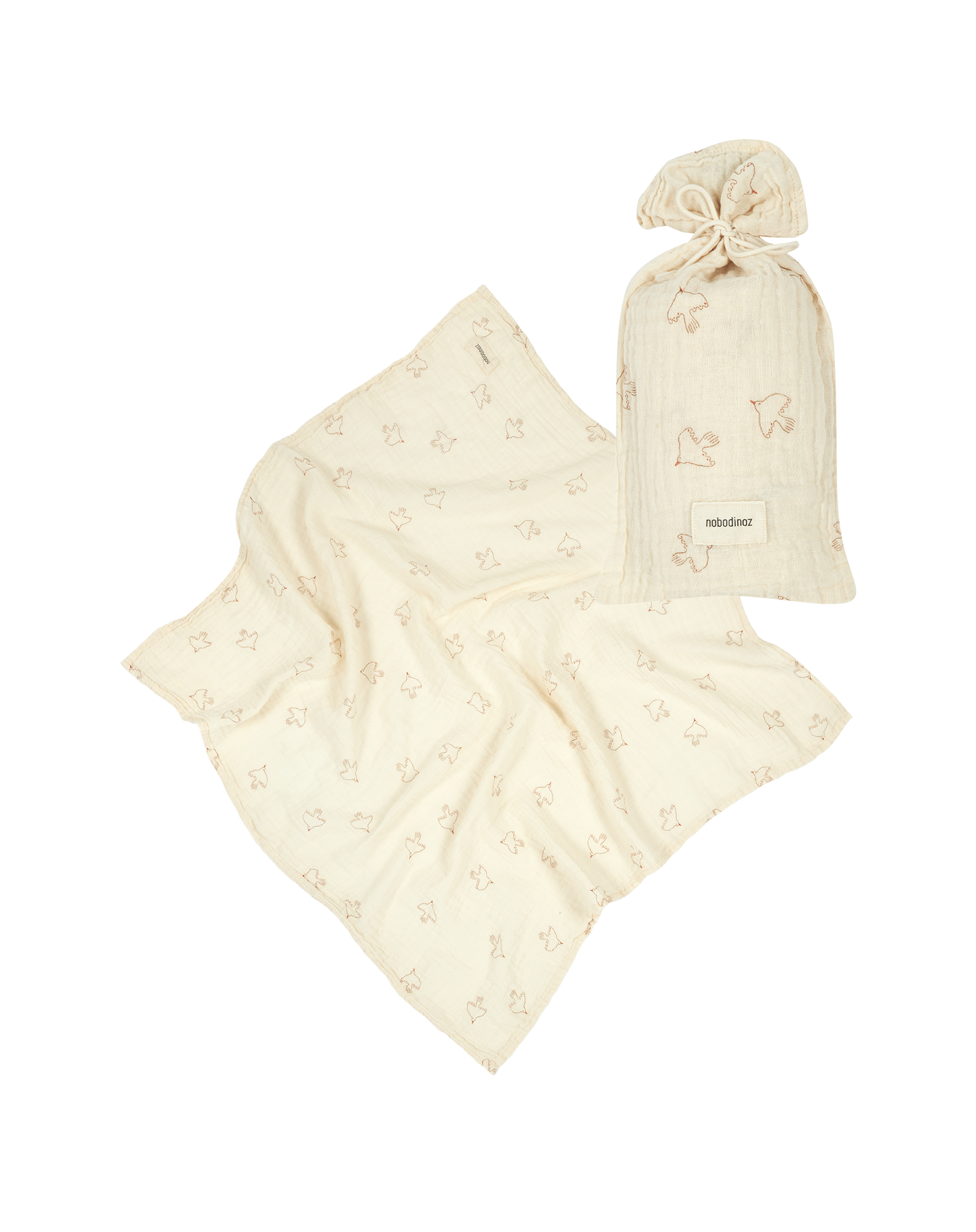 Swaddle in washed double muslin Wabi-Sabi