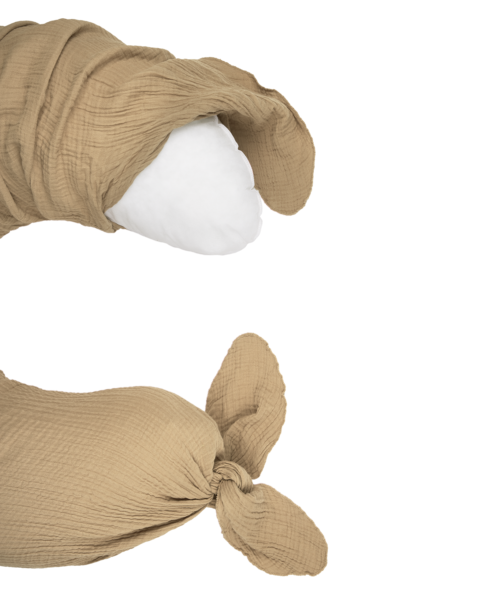 Maternity pillow in washed double muslin Wabi-Sabi