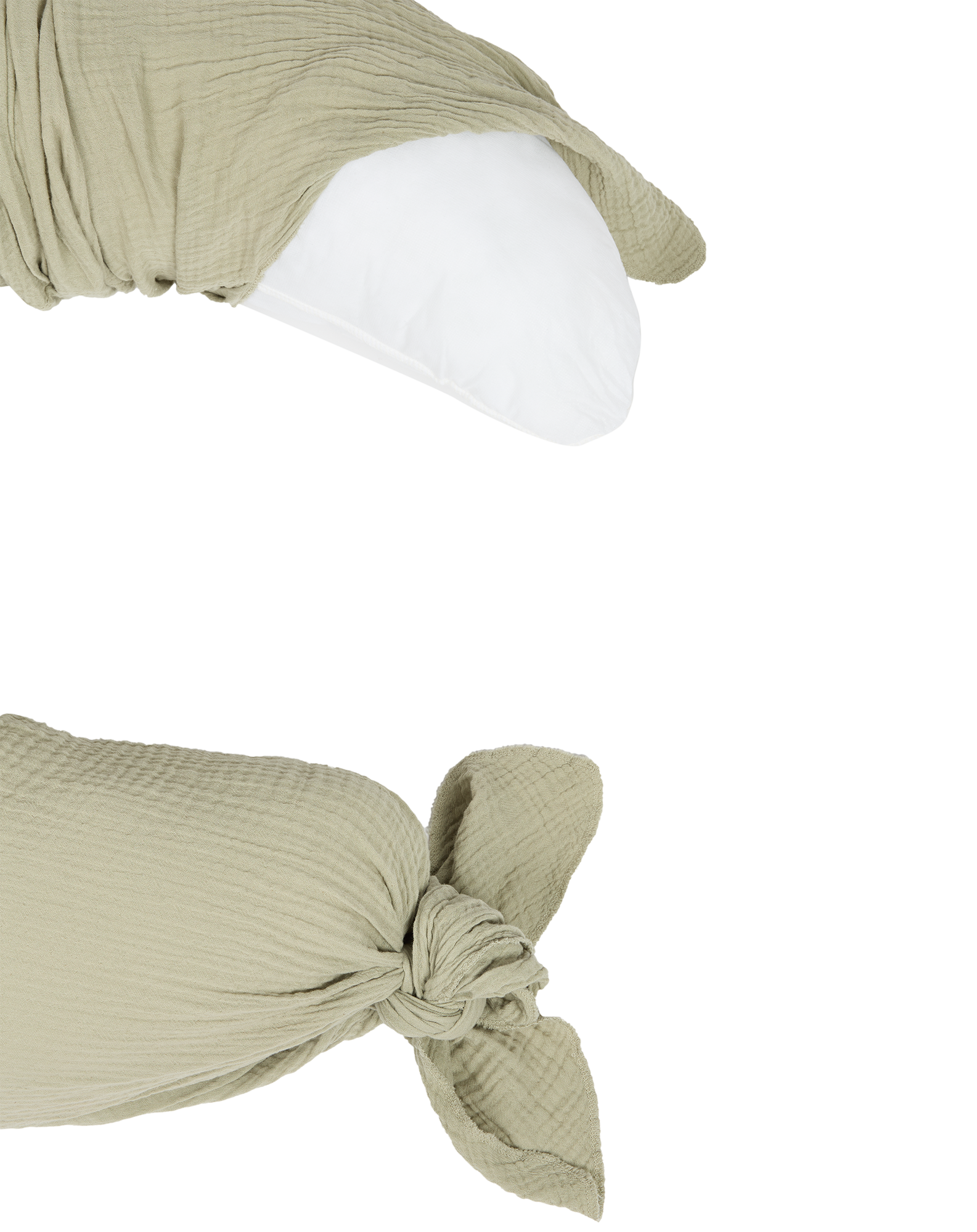 Maternity pillow in washed double muslin Wabi-Sabi