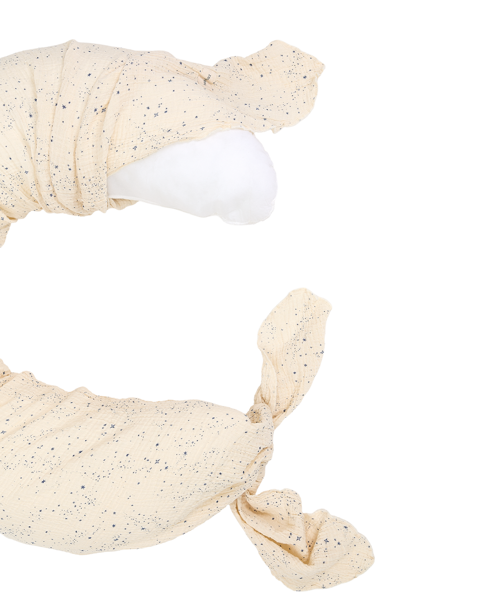 Maternity pillow in washed double muslin Wabi-Sabi