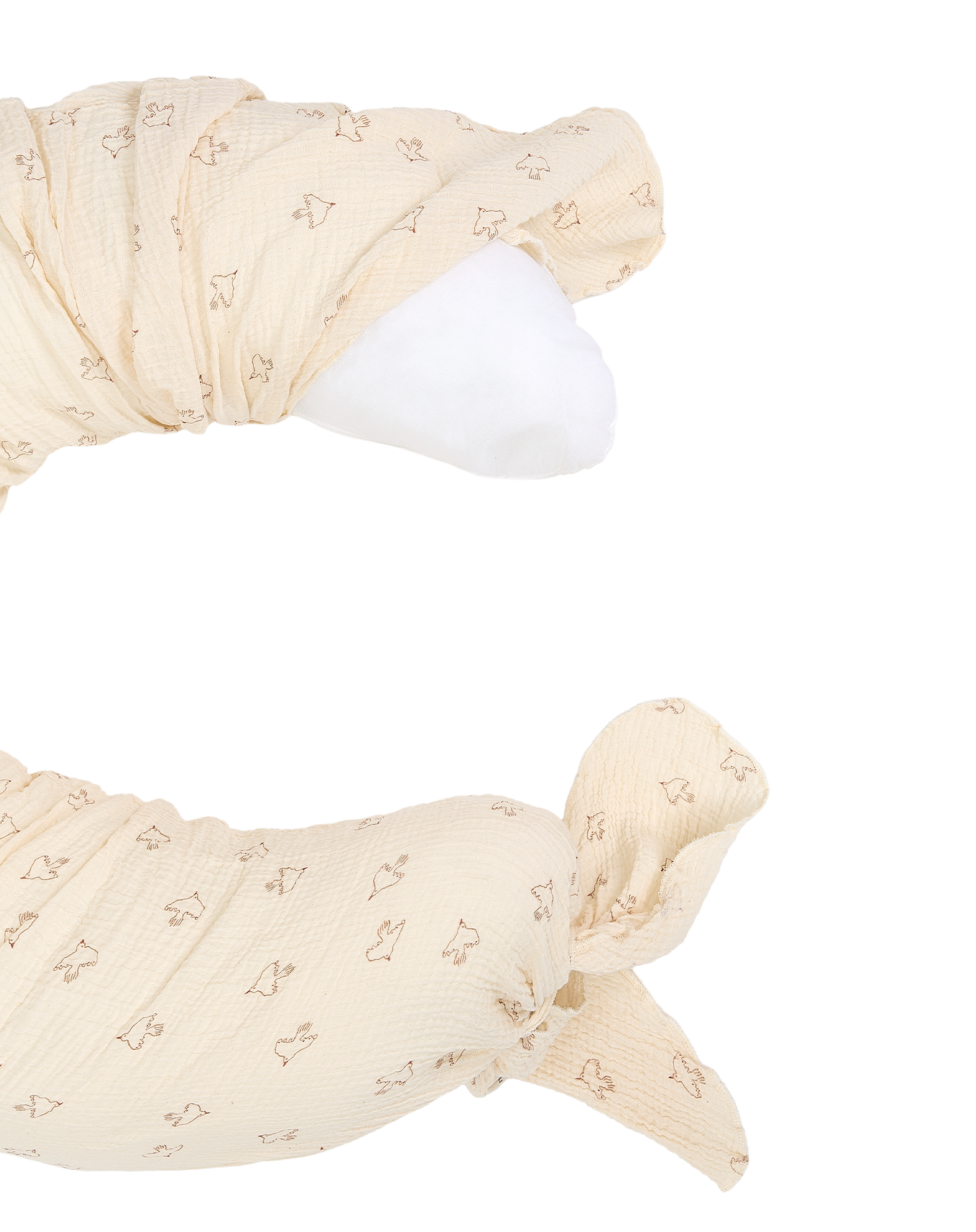 Maternity pillow in washed double muslin Wabi-Sabi