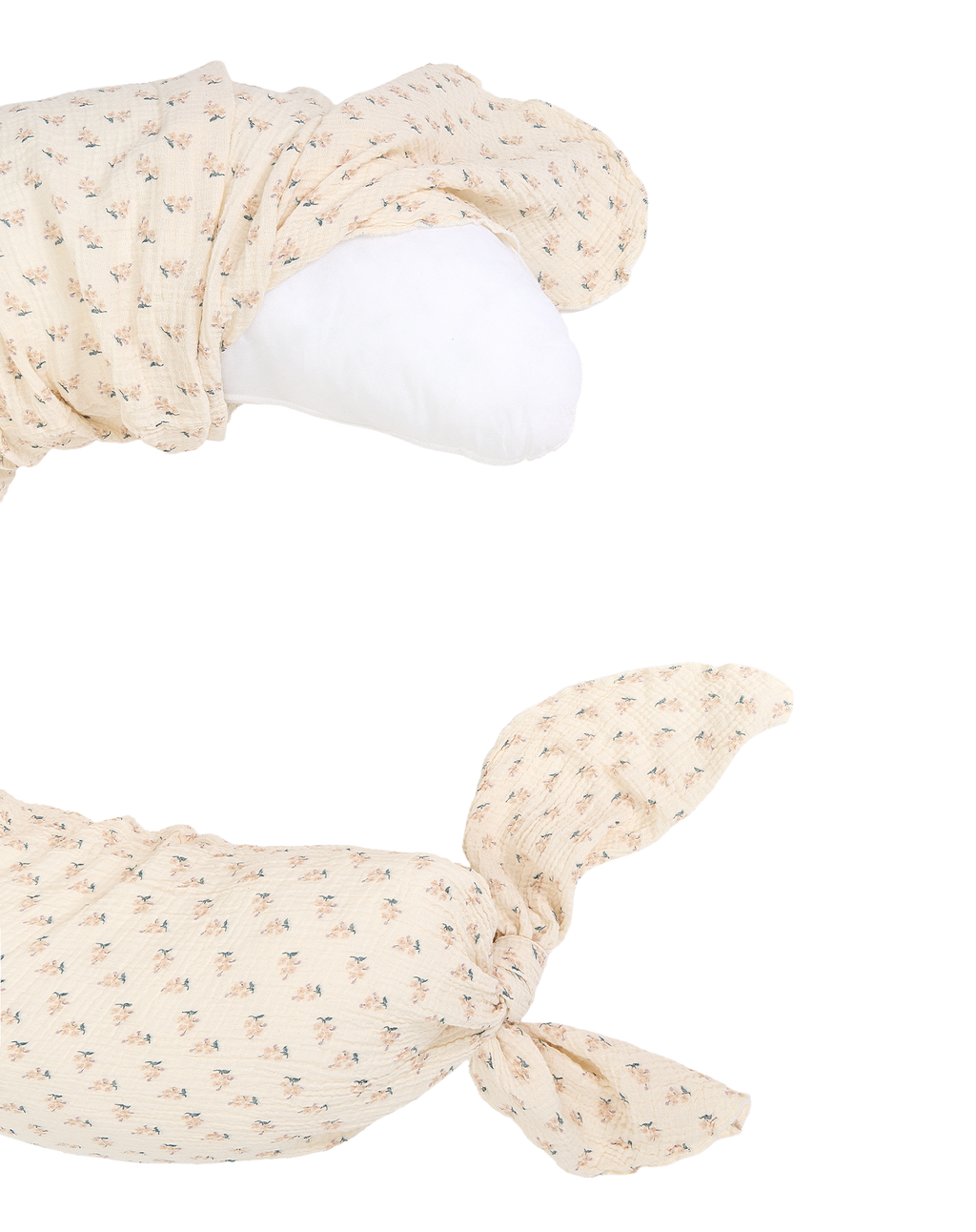 Maternity pillow in washed double muslin Wabi-Sabi