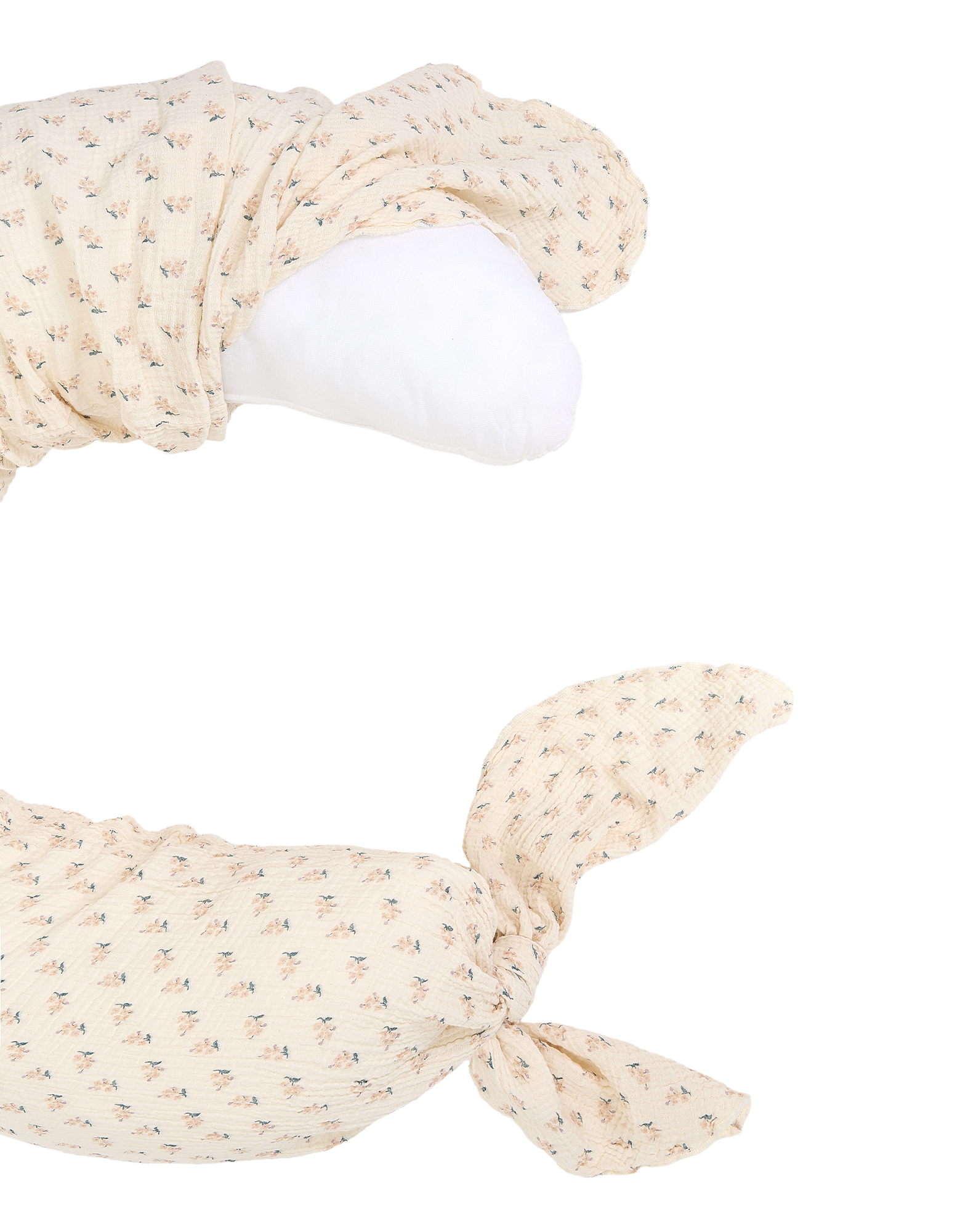 Maternity pillow in washed double muslin Wabi-Sabi