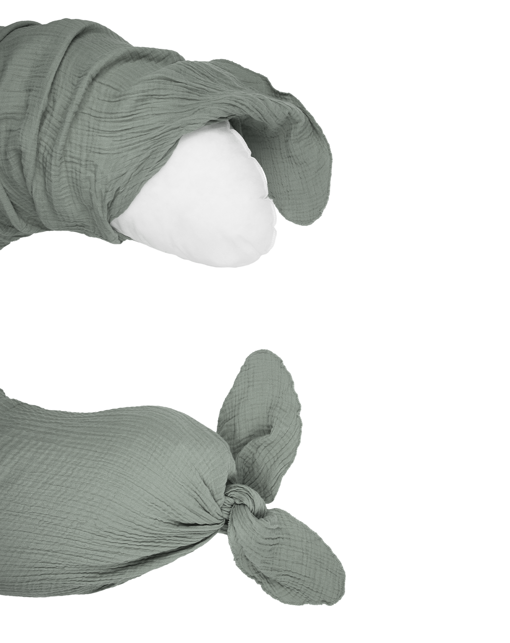 Maternity pillow in washed double muslin Wabi-Sabi
