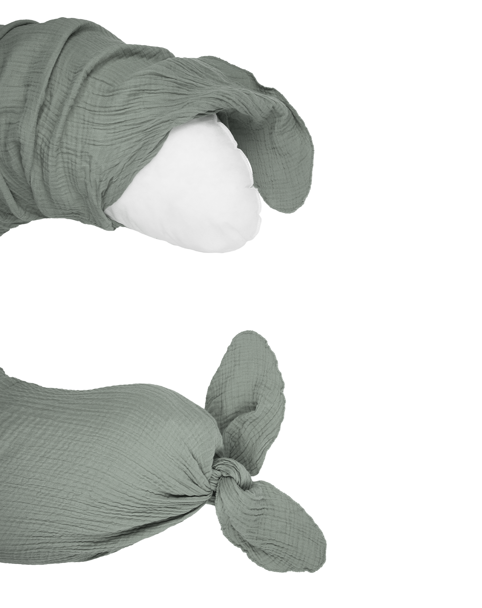 Maternity pillow in washed double muslin Wabi-Sabi